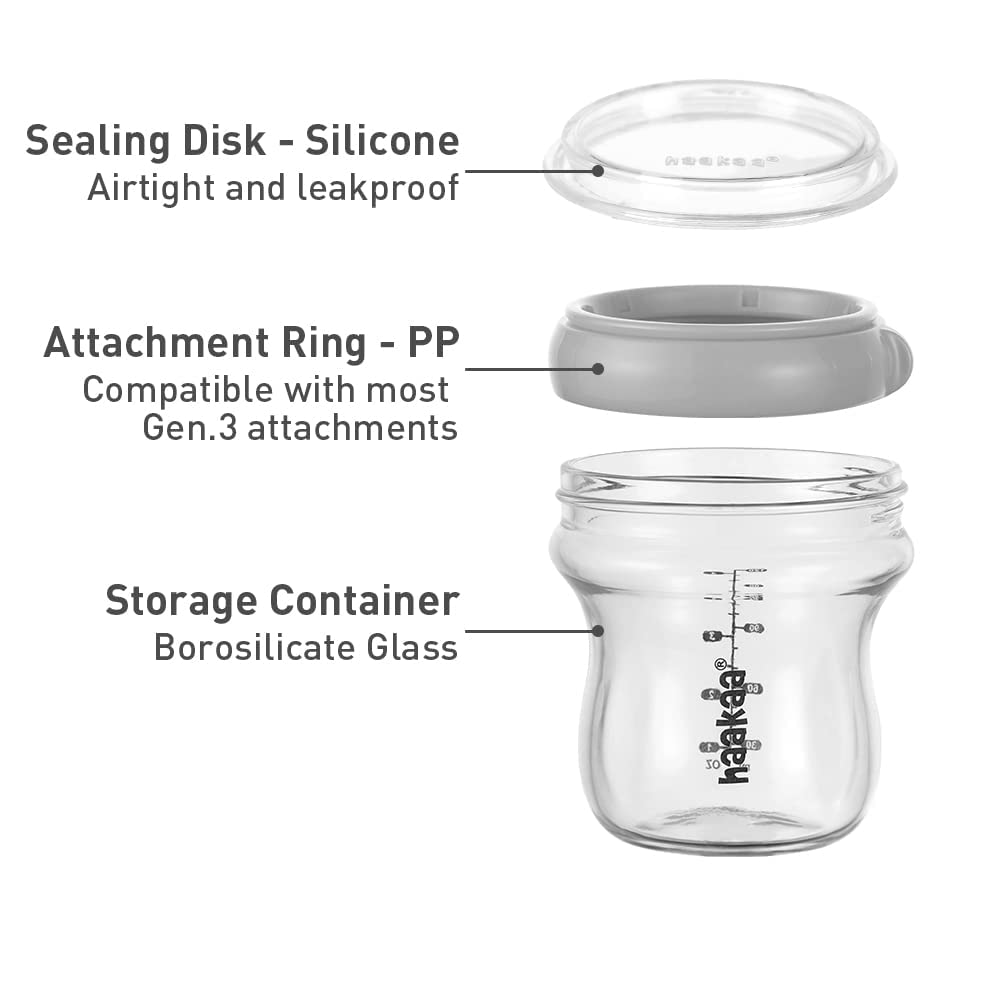 haakaa-glass-baby-food-storage-jar-6-3oz-180ml-with-airtight-lid-grey-1-pc image 8