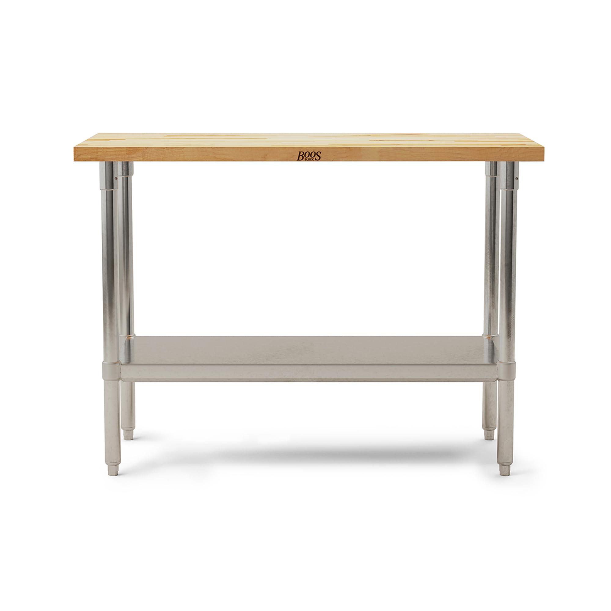 john-boos-maple-wood-top-work-table-48-x24-x36-1-5-thick-edge-grain-maple-tablet image 1