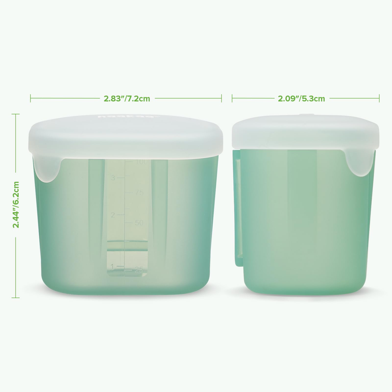haakaa-mini-meal-silicone-baby-food-containers-3-oz-6-pack-airtight-lids-reusabl image 8