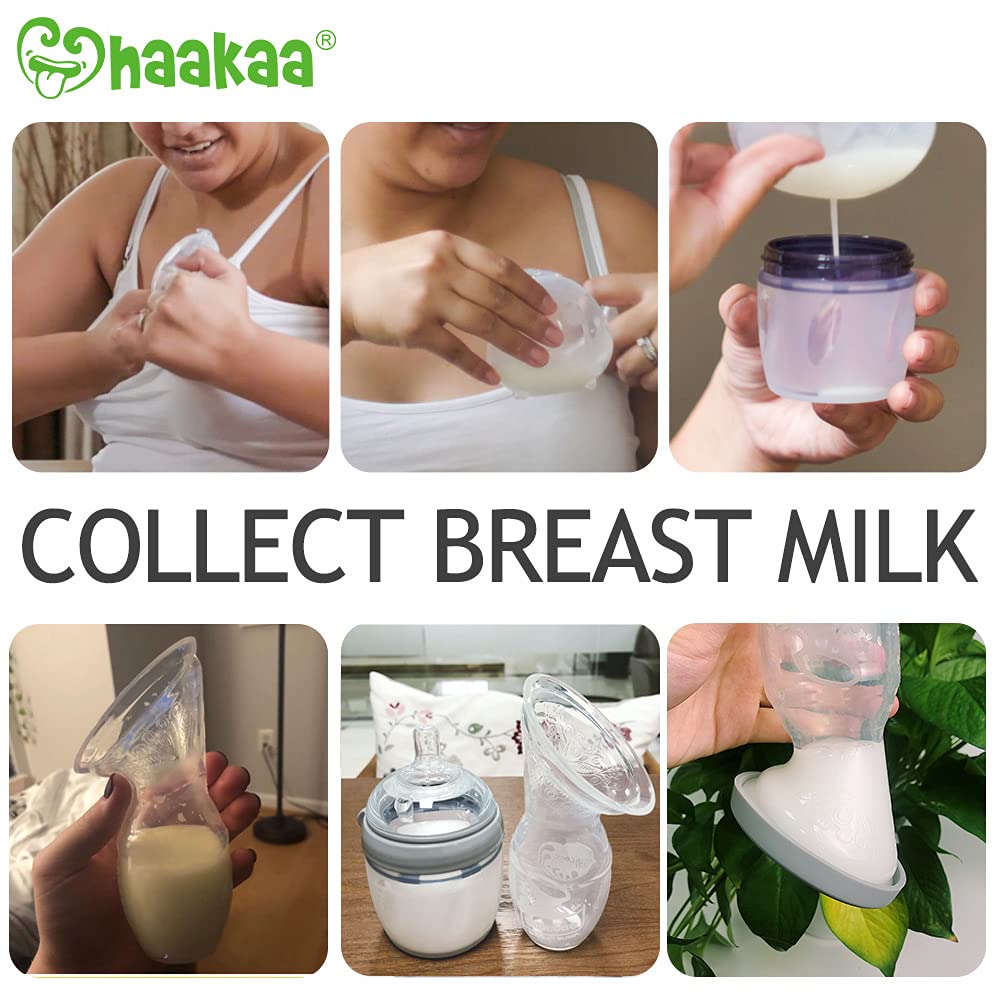 haakaa-manual-breast-pump-4oz-with-leakproof-lid-ladybug-breast-milk-collectors- image 3