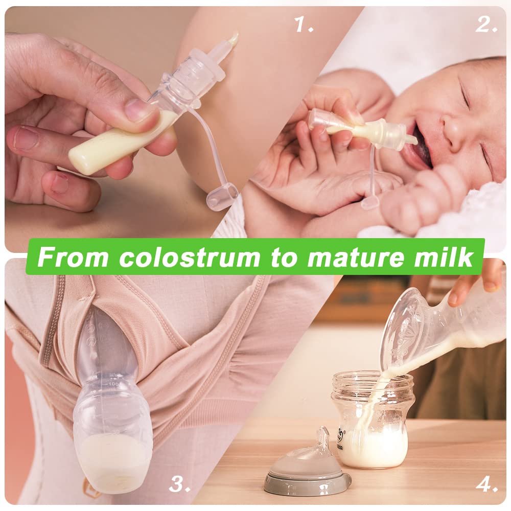 haakaa-gen-1-liquid-gold-starter-set-manual-breast-pump-4oz-100ml-with-2-colostr image 6