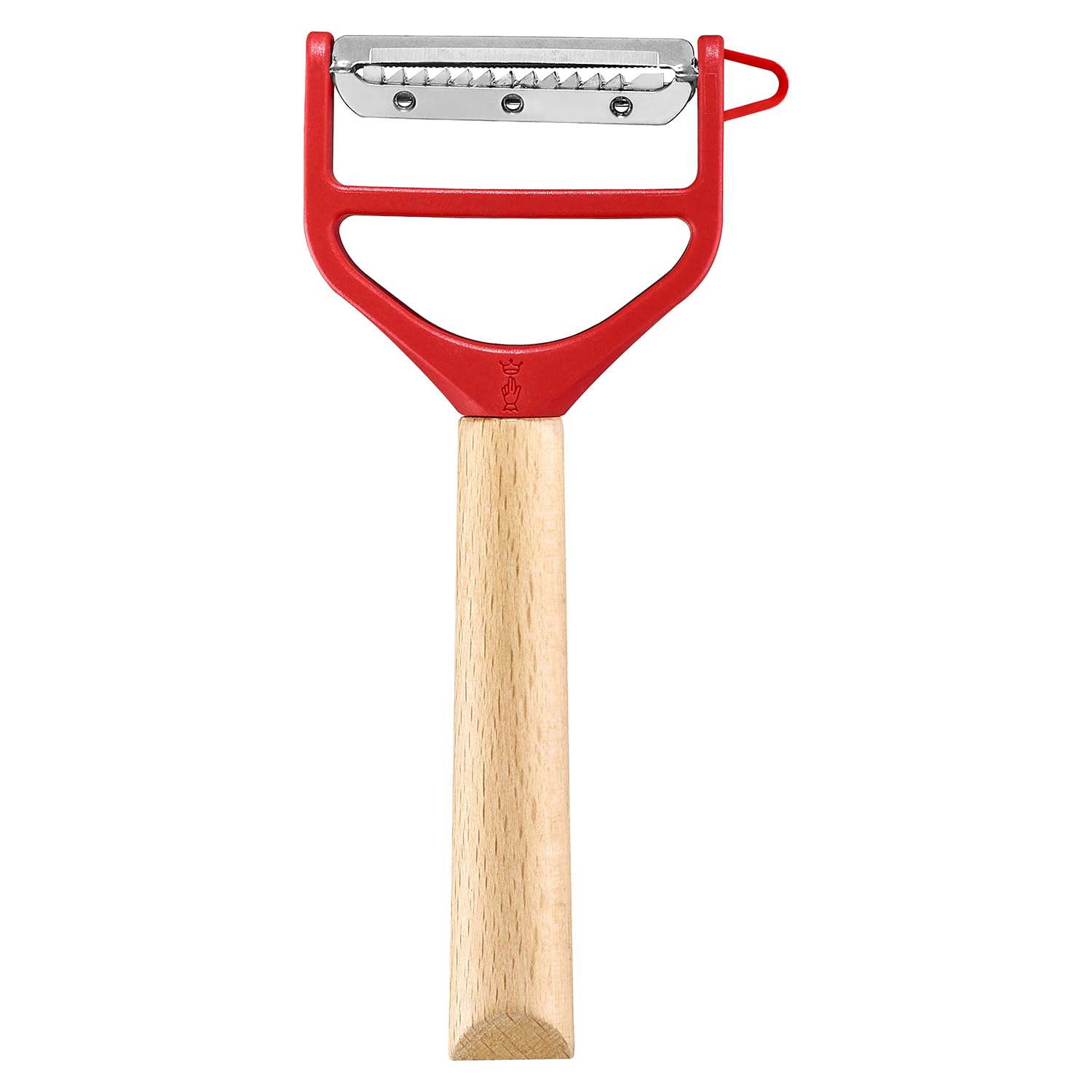opinel-t-duo-wooden-peeler-red-beech-wood-handle-dual-stainless-steel-blades-for image 3