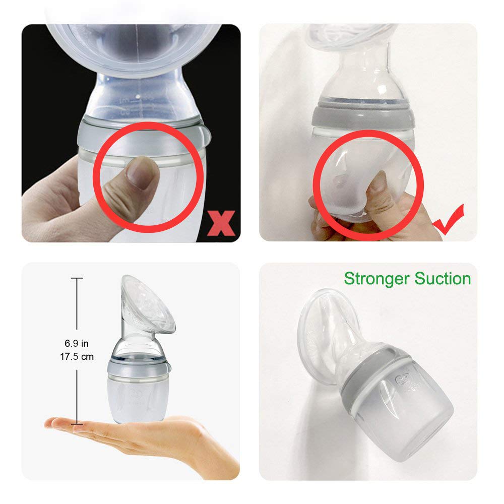 haakaa-gen-3-manual-breast-pump-milk-collector-5-4oz-160ml-multi-functional-feed image 8