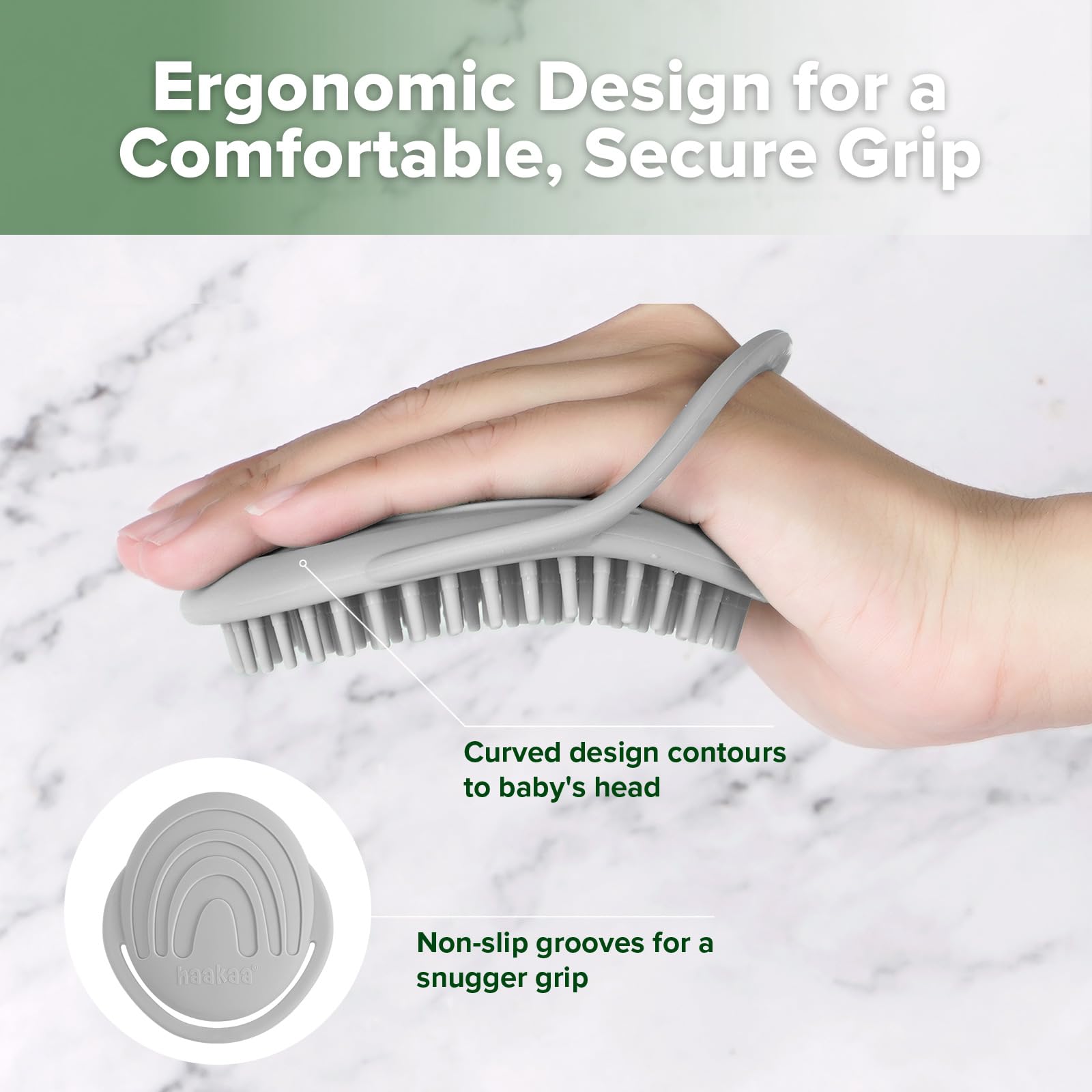 haakaa-baby-cradle-cap-brush-soft-silicone-scalp-massager-for-newborns-toddlers- image 6