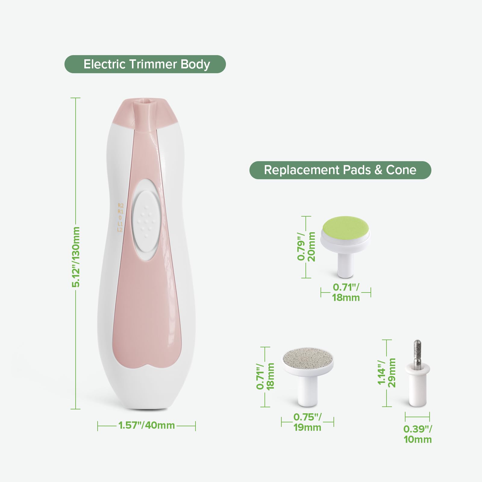 haakaa-baby-nail-trimmer-electric-baby-nail-clippers-kit-with-4-replacement-pads image 8