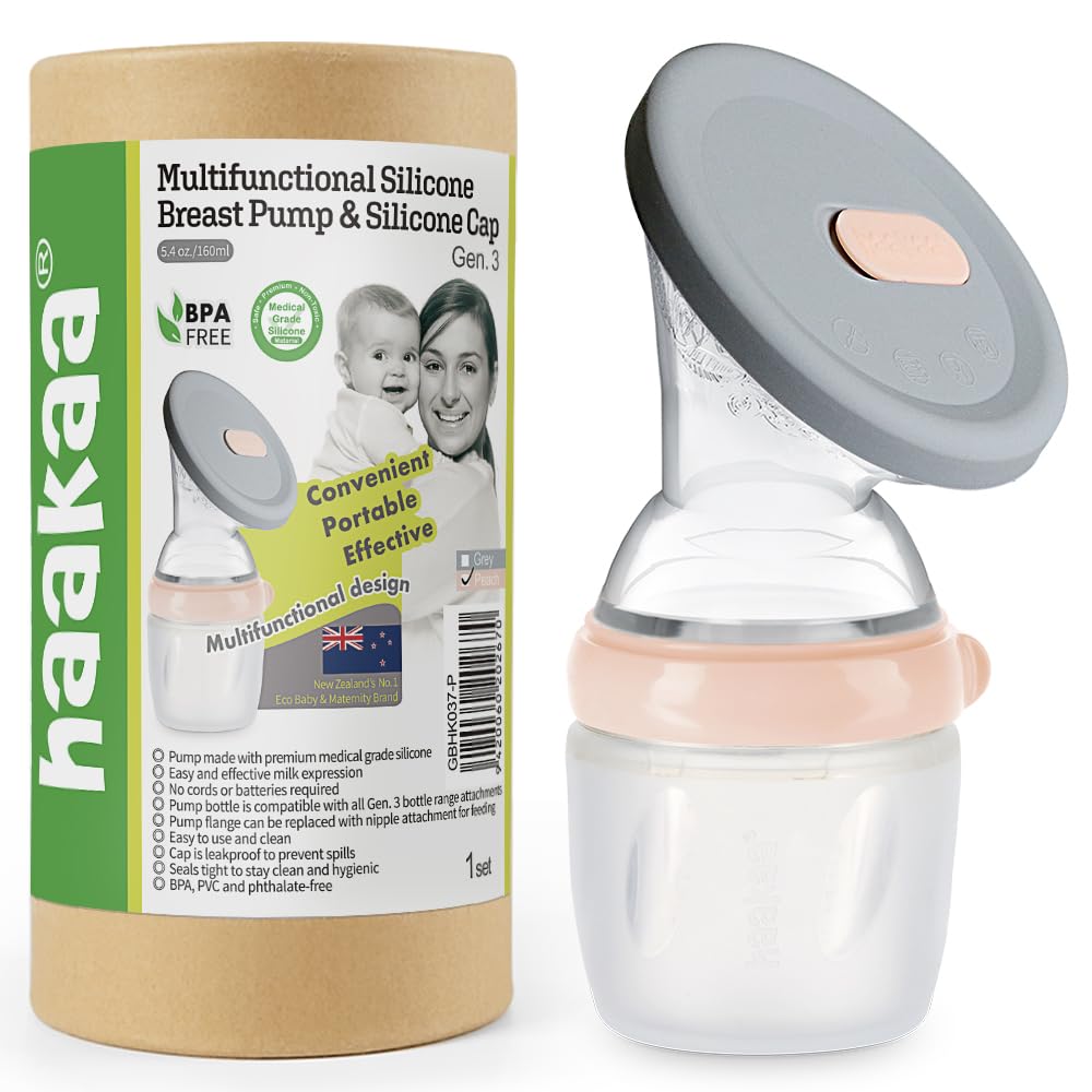haakaa-gen-3-manual-breast-pump-5-4oz-160ml-silicone-milk-collector-with-silicon image 1