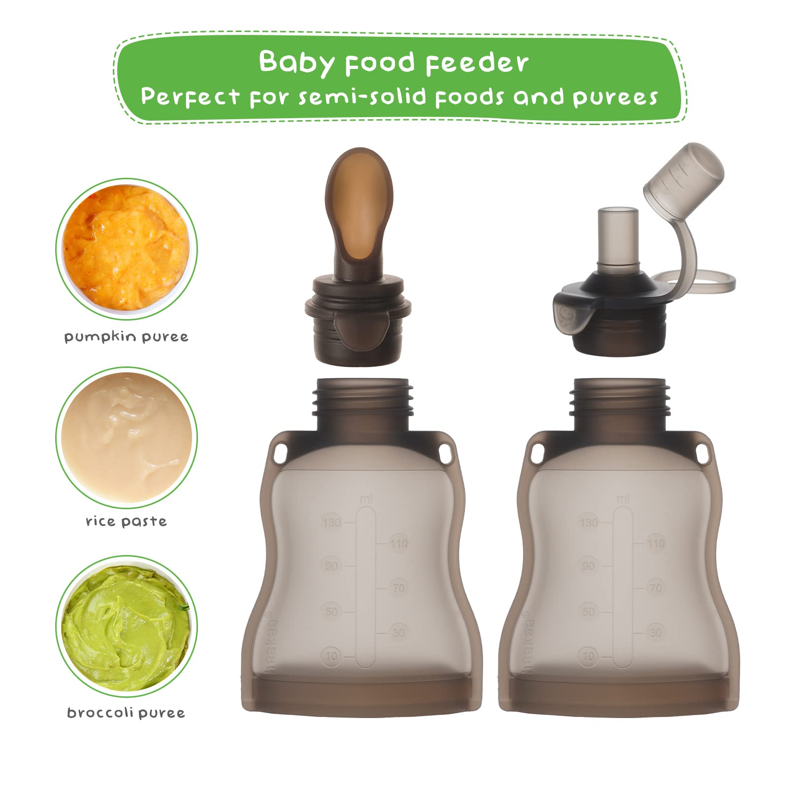 haakaa-silicone-baby-food-dispensing-spoon-stand-up-pouch-with-feeding-spoon-130 image 8