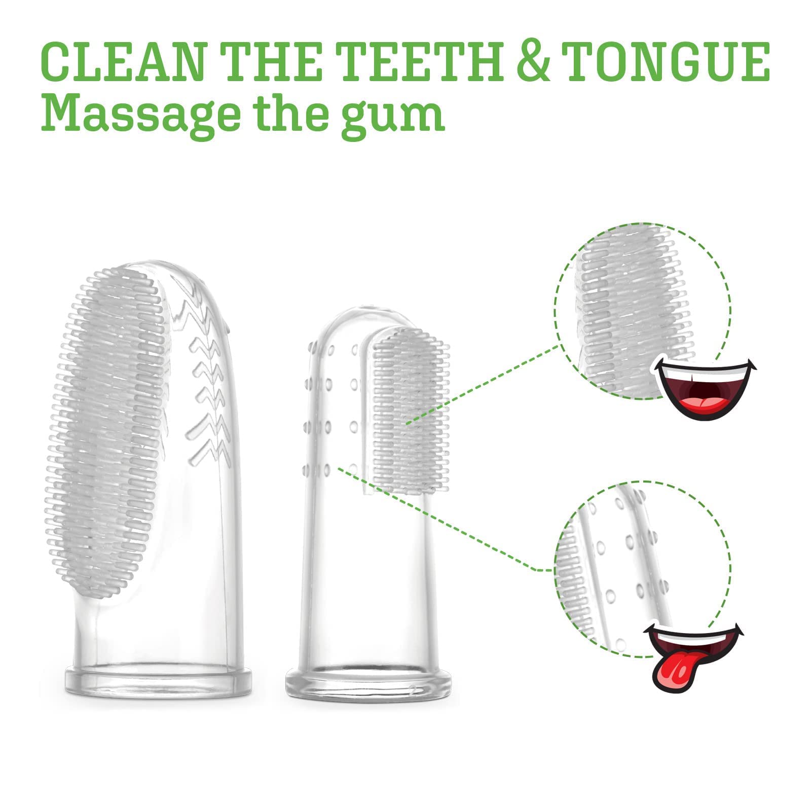 haakaa-silicone-baby-finger-toothbrush-set-2-pack-s-l-with-storage-case-360-bris image 6