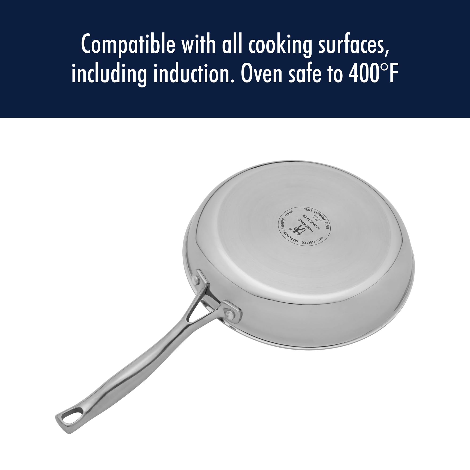 henckels-clad-h3-10-inch-induction-frying-pan-with-lid-stainless-steel-even-heat image 8