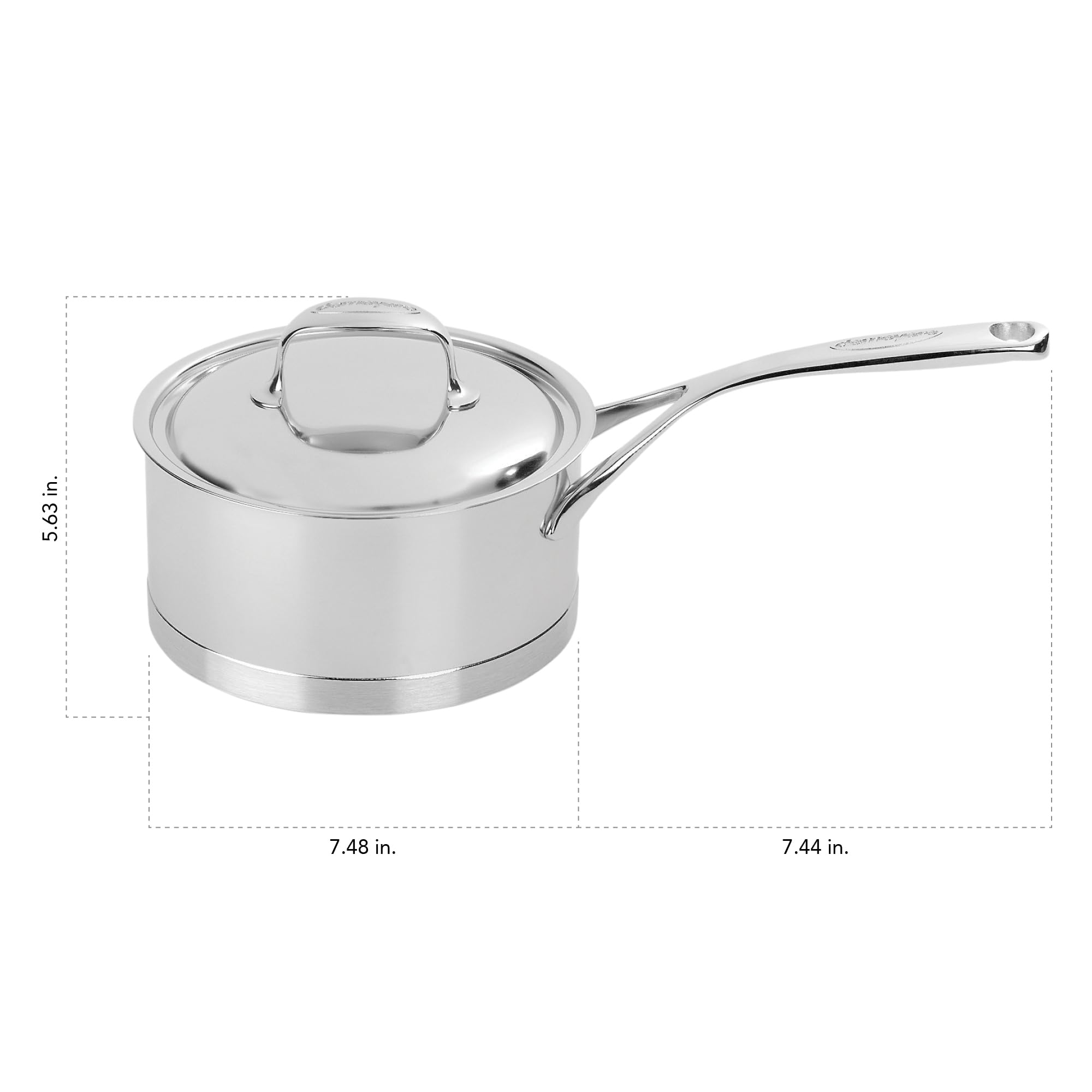 demeyere-atlantis-2-3-qt-stainless-steel-saucepan-7-ply-silvinox-finish-inductio image 3