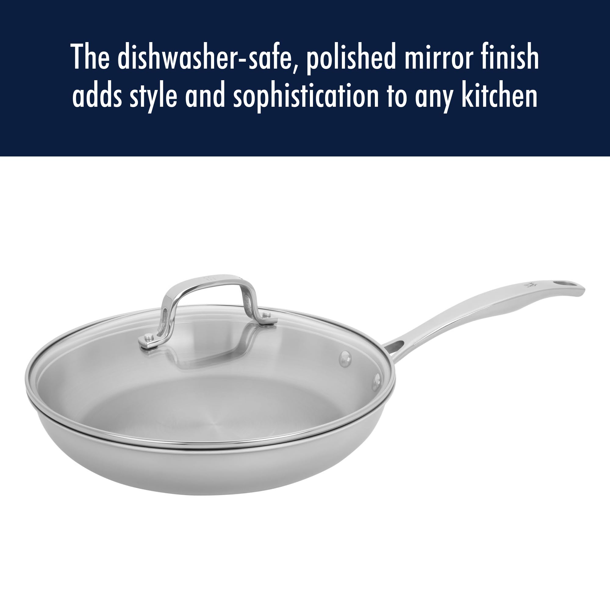 henckels-clad-h3-10-inch-induction-frying-pan-with-lid-stainless-steel-even-heat image 4