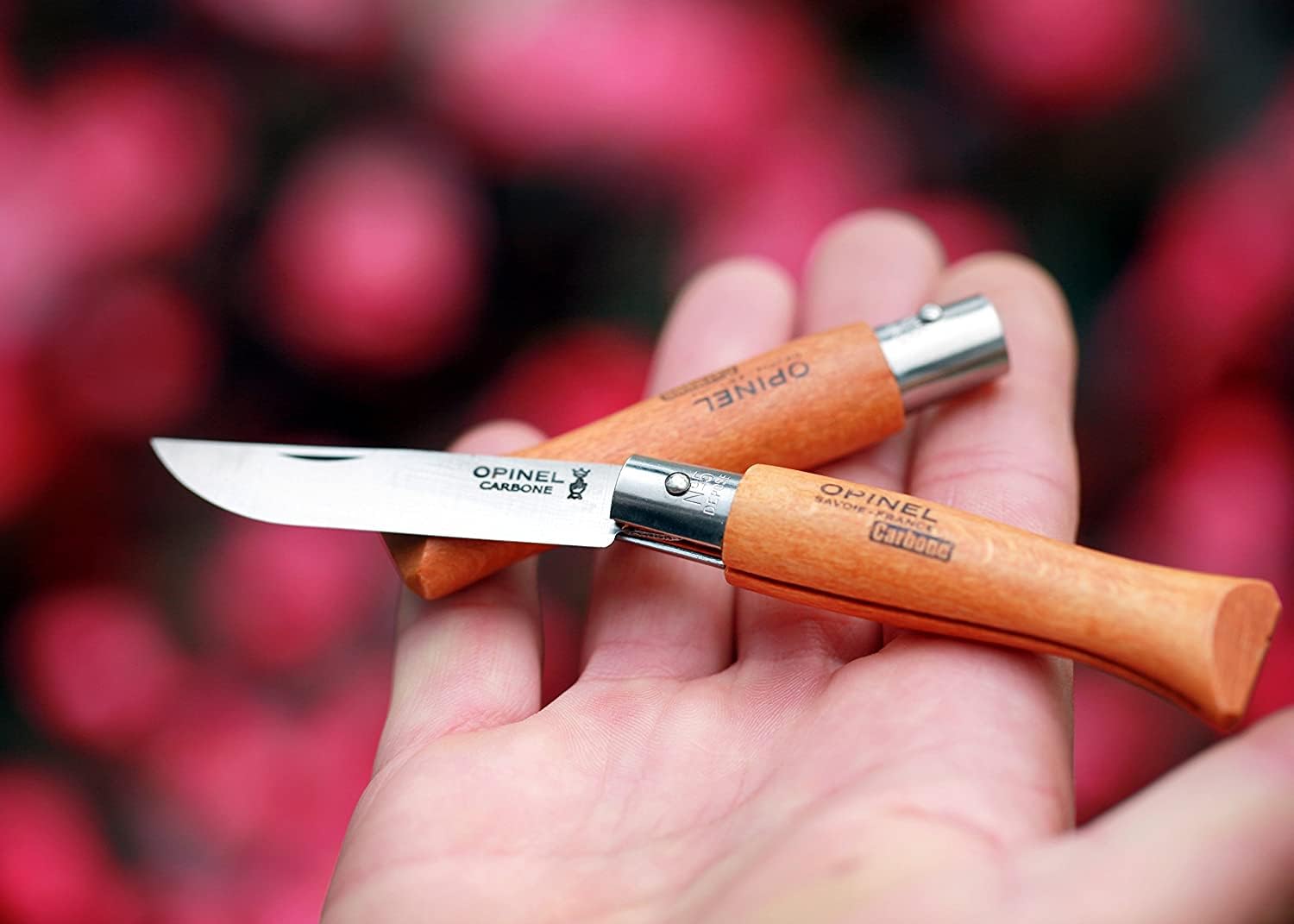 opinel-display-collection-wooden-case-of-10-carbon-steel-knives-no-2-no-12 image 4