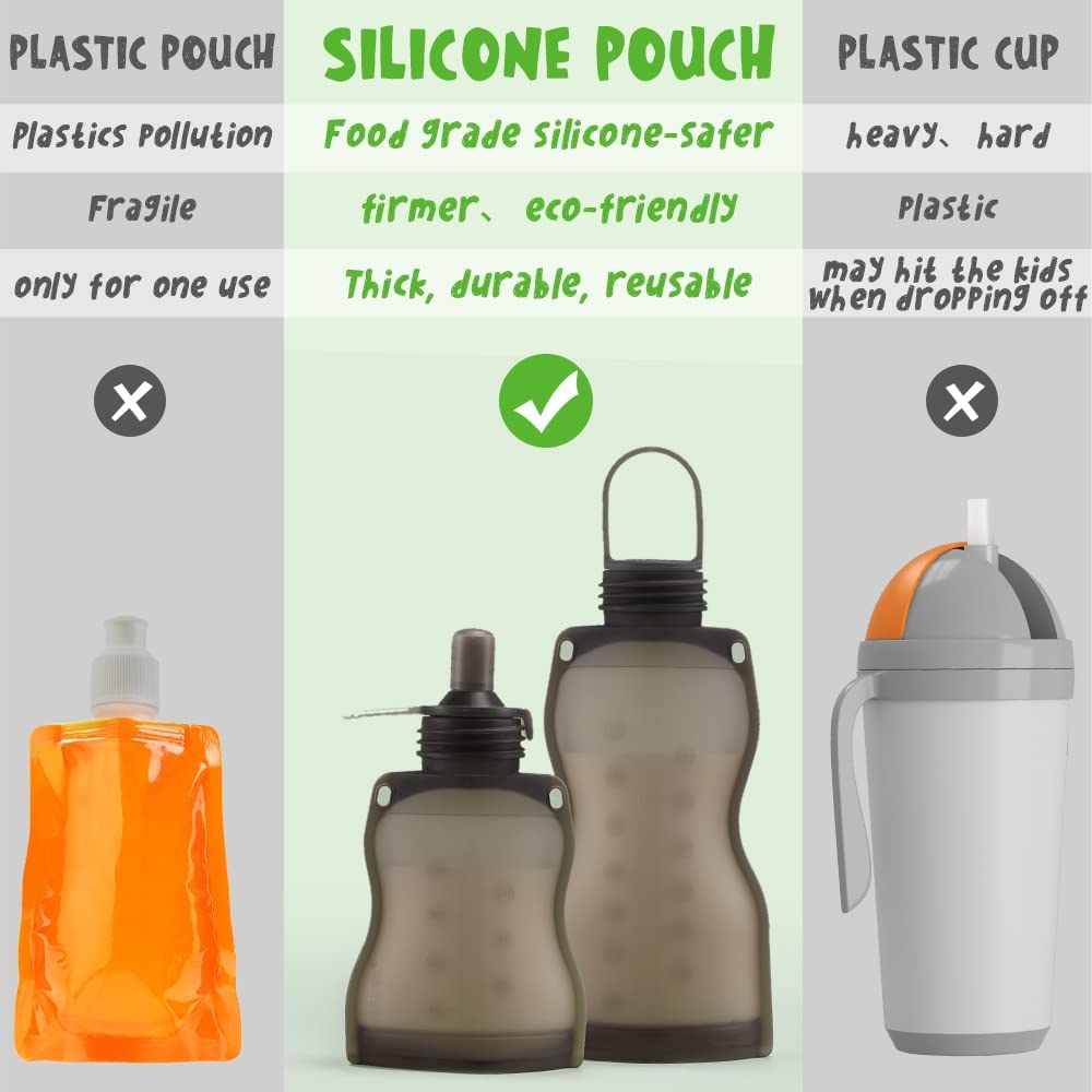 haakaa-silicone-baby-food-pouches-breast-milk-storage-bag-with-silicone-nipple-c image 3