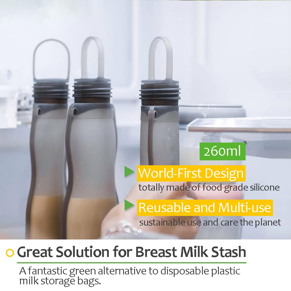 haakaa-manual-breast-pump-and-storage-bag-combo-4oz-100ml-pump-with-suction-base image 3