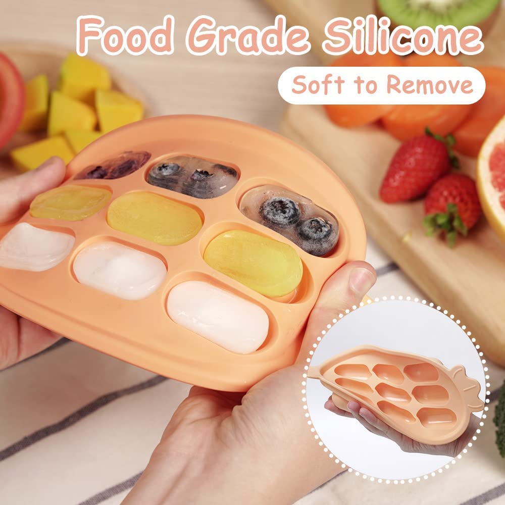 haakaa-silicone-baby-food-freezer-tray-with-lid-perfect-sized-molds-for-breast-m image 7