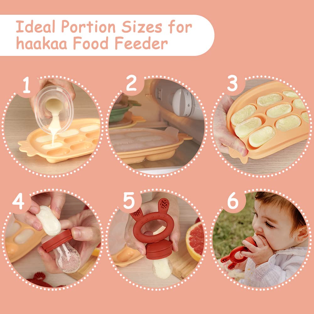 haakaa-silicone-baby-food-freezer-tray-with-lid-perfect-sized-molds-for-breast-m image 3