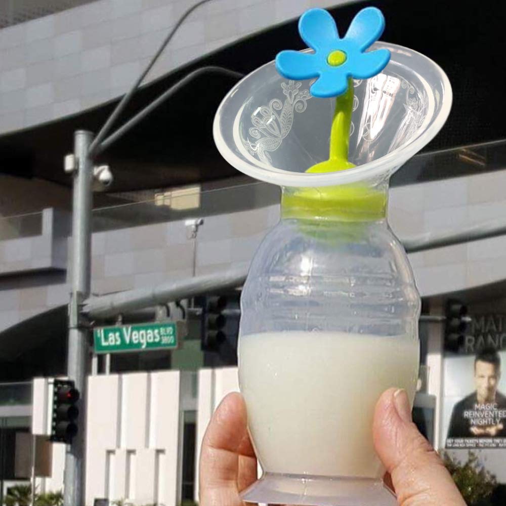haakaa-manual-breast-pump-with-suction-base-and-flower-stopper-100-food-grade-si image 5