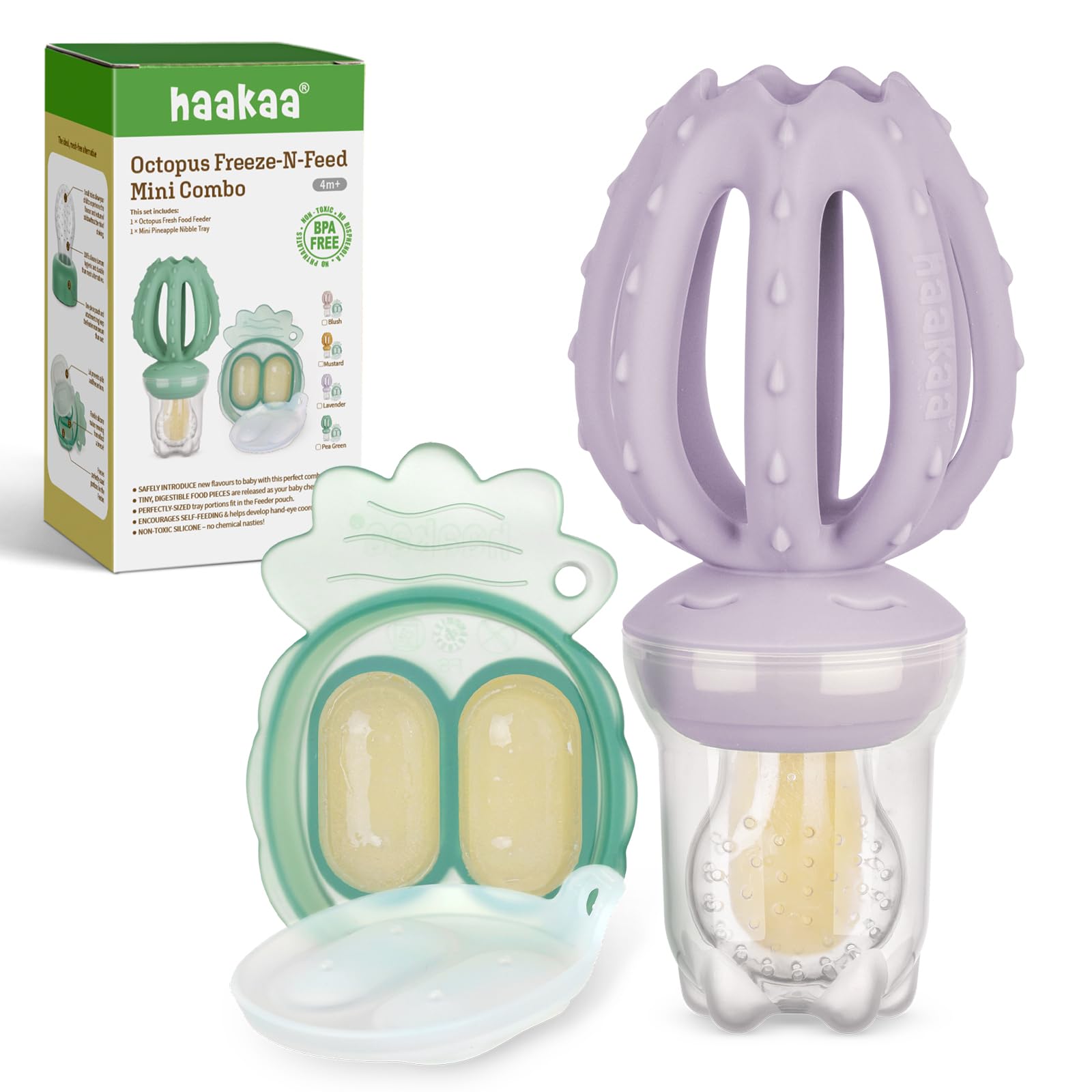 haakaa-octopus-silicone-baby-food-feeder-freezer-nibble-tray-combo-bpa-free-self image 8