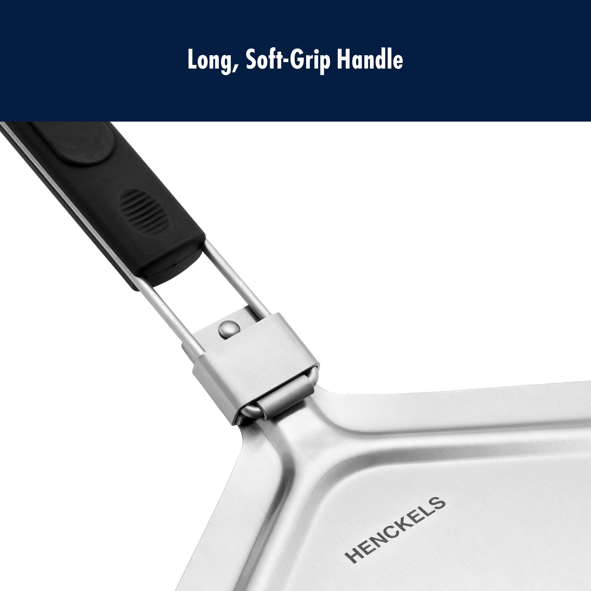 henckels-bbq-stainless-steel-pizza-peel-foldable-long-handle-pizza-turner-for-ou image 5