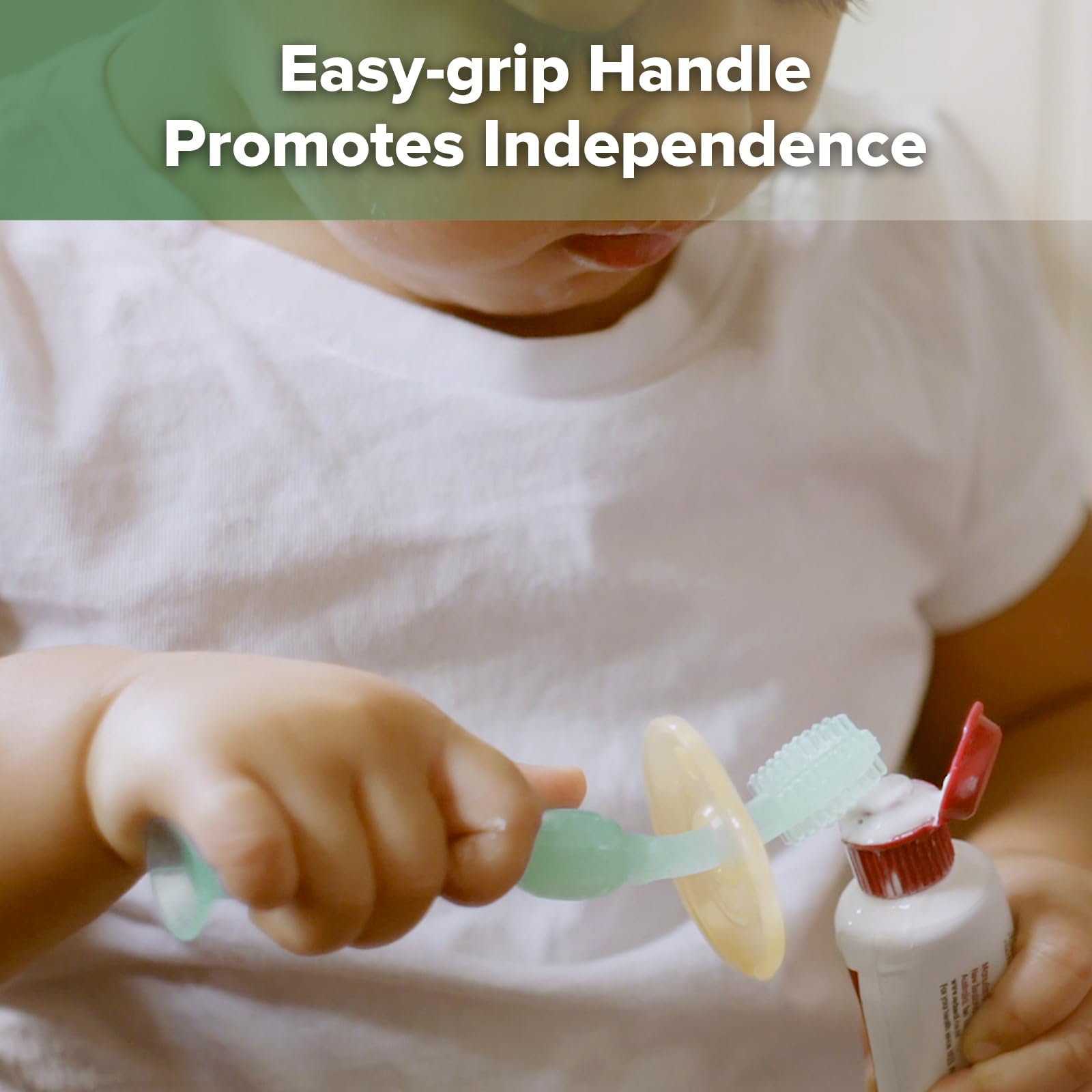 haakaa-360-baby-toothbrush-with-suction-base-gentle-training-brush-for-toddlers- image 4