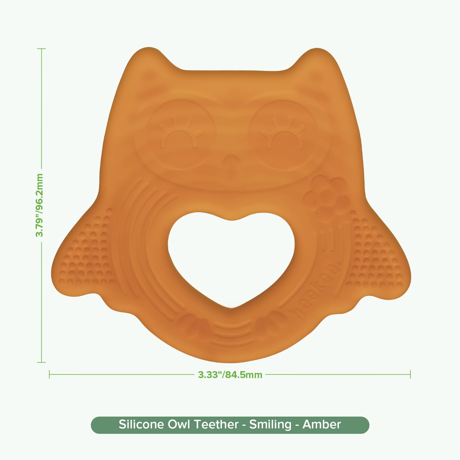 haakaa-silicone-owl-teether-food-grade-bpa-free-multi-texture-teething-toy-for-b image 8