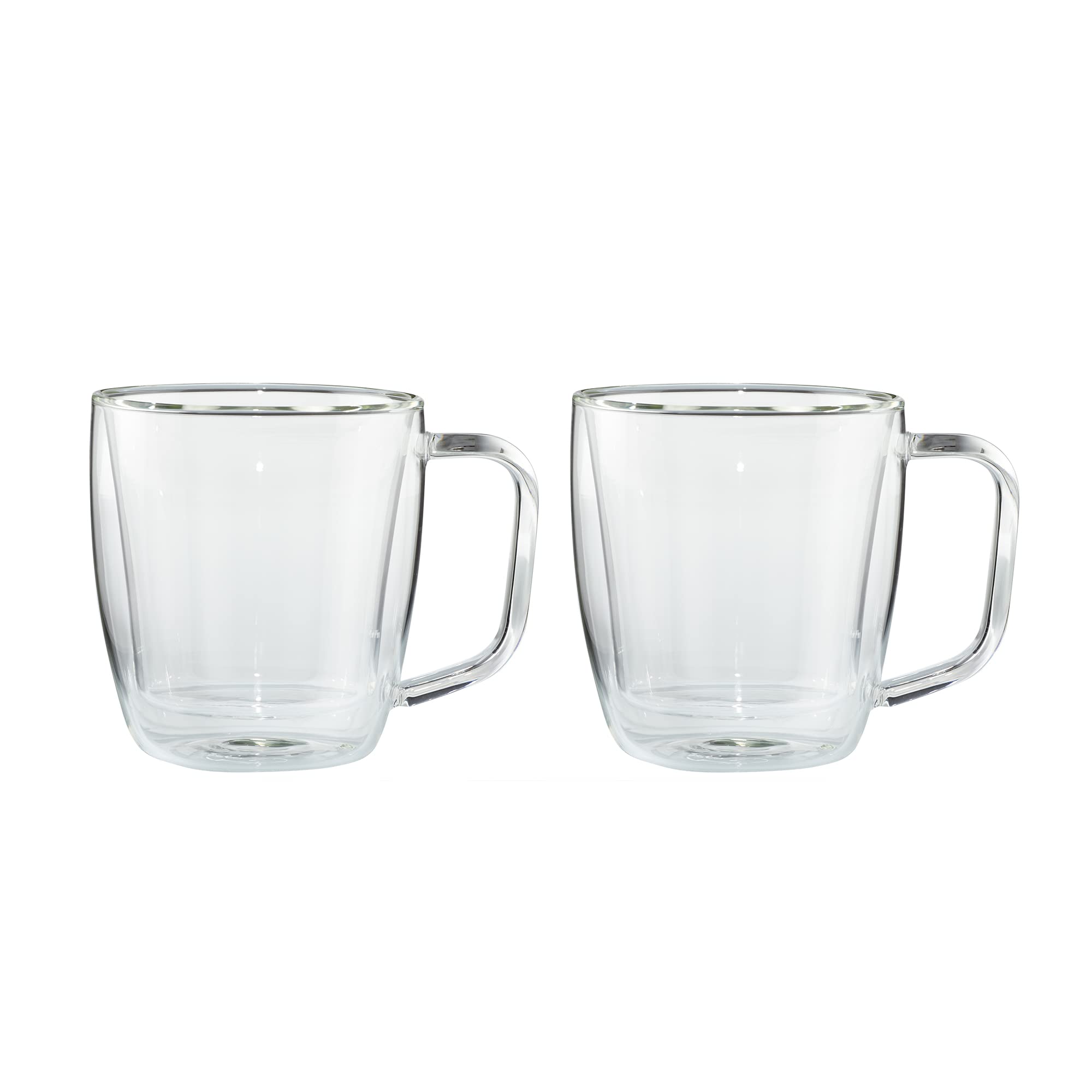 henckels-cafe-roma-2-piece-double-wall-glassware-set-12oz-coffee-mugs image 4