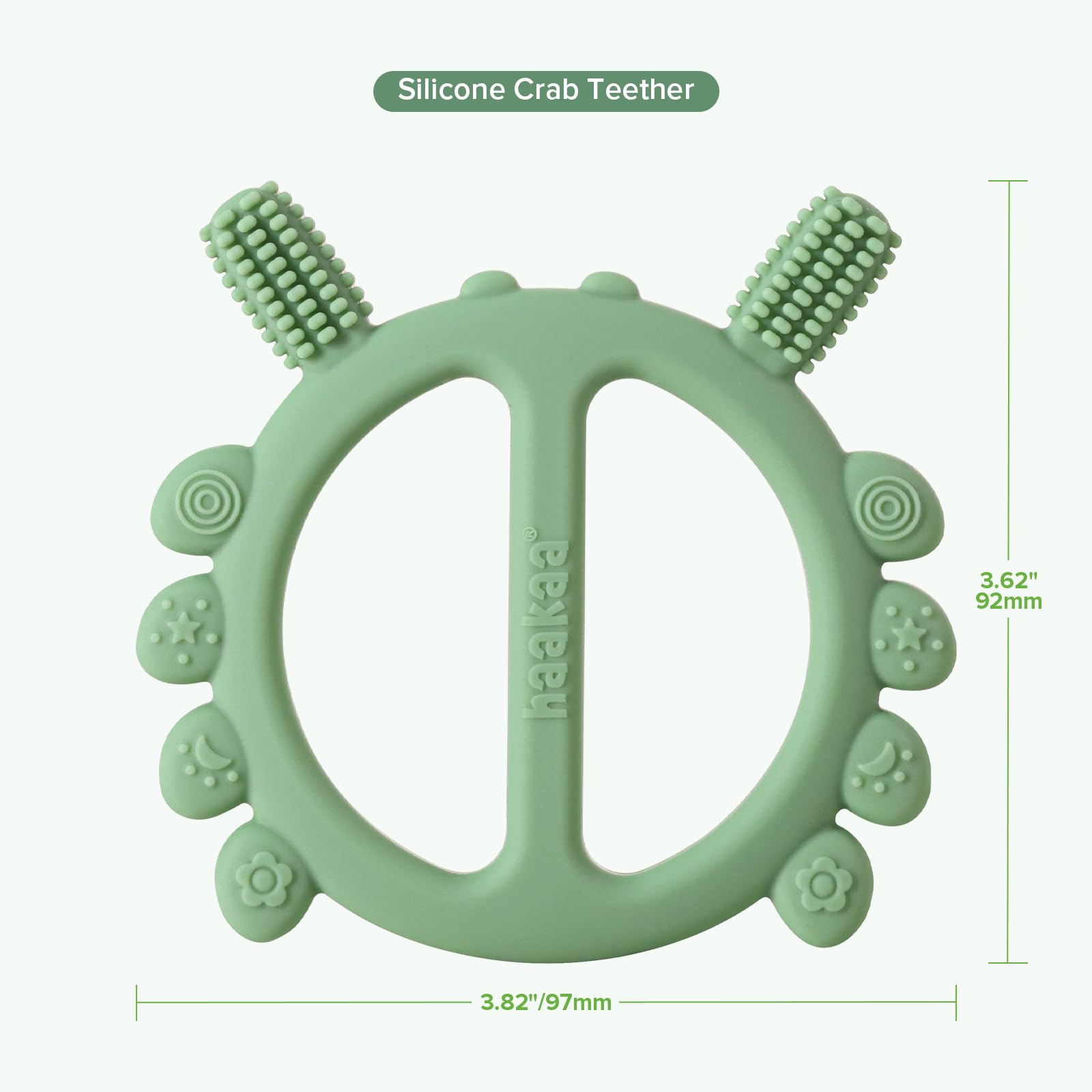 haakaa-silicone-crab-baby-teether-with-360-toothbrush-head-food-grade-silicone-p image 8