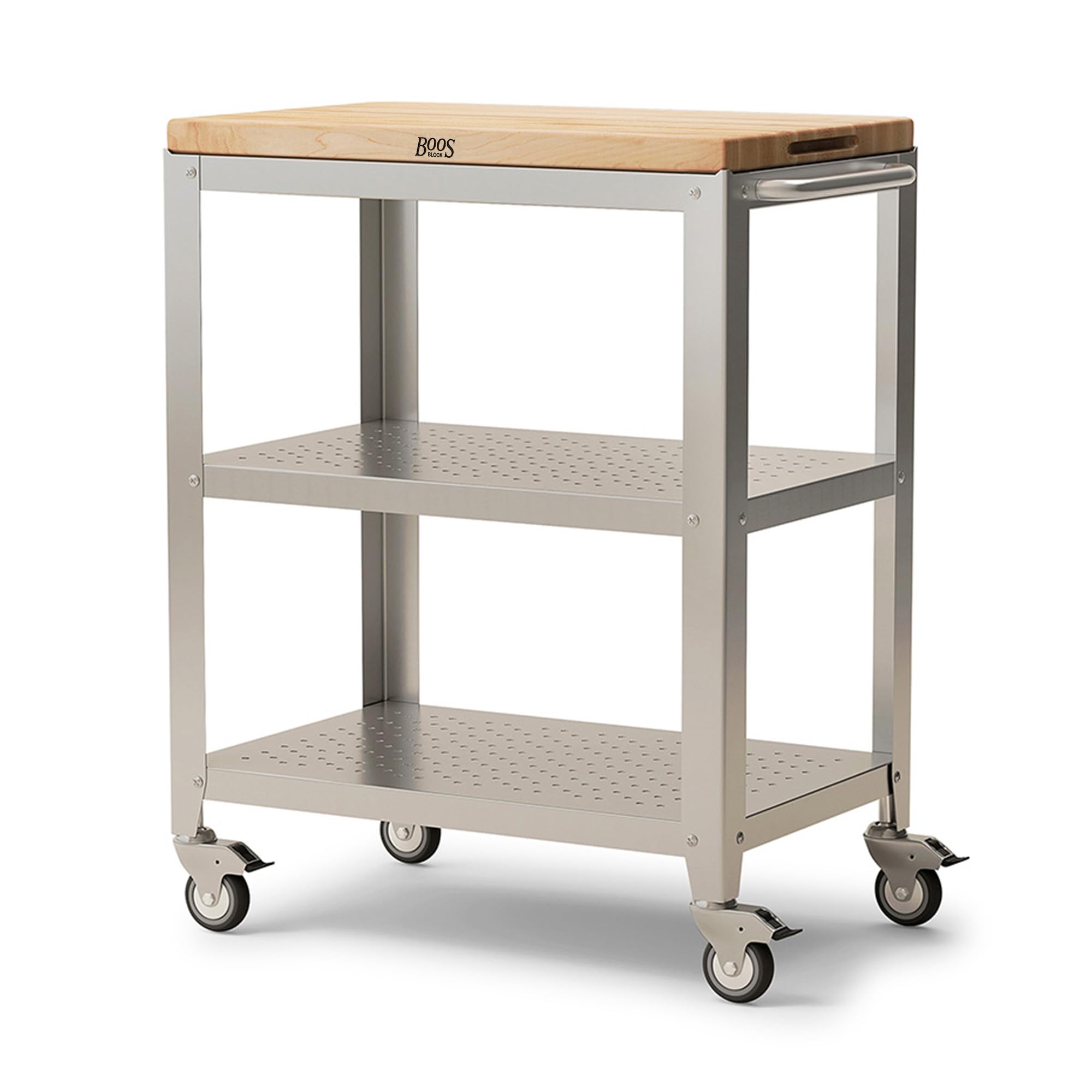 john-boos-cucina-culinarte-kitchen-cart-rolling-prep-table-with-removable-maple- image 1
