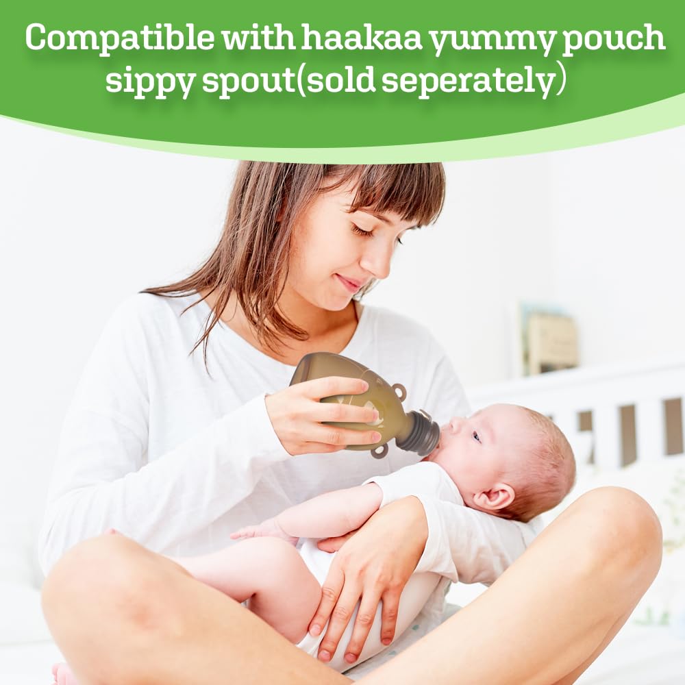 haakaa-happii-bear-silicone-breast-milk-storage-bag-reusable-squeeze-pouch-5-pac image 8
