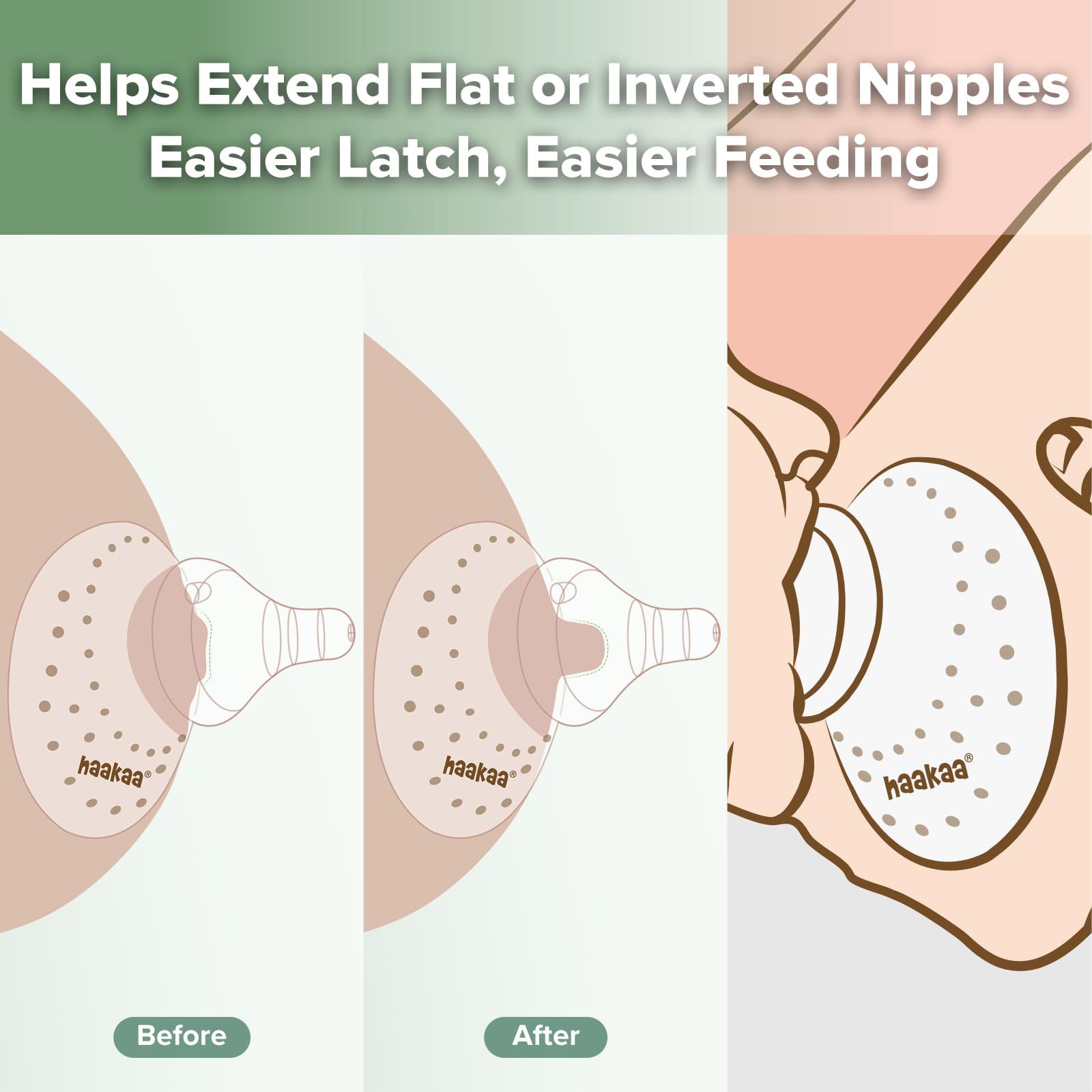 haakaa-silicone-nipple-shields-for-breastfeeding-with-carry-case-super-soft-1-pa image 4