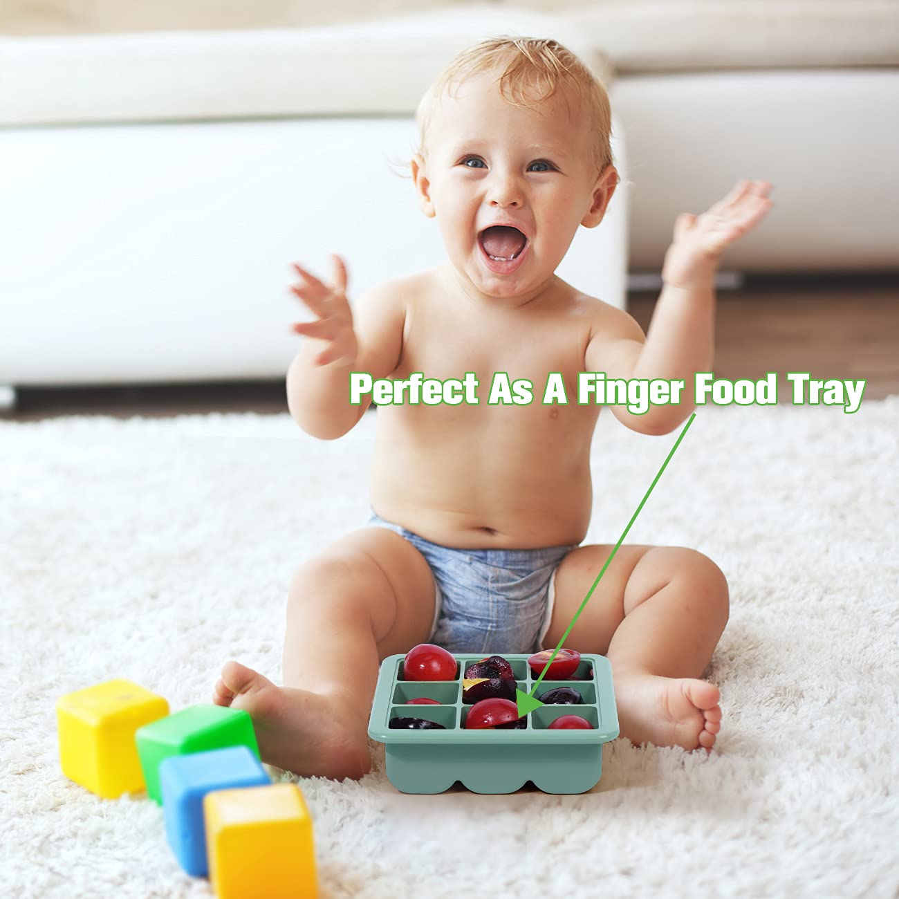 haakaa-silicone-freezer-tray-with-lid-for-baby-food-breast-milk-storage-9-x-1-2- image 6