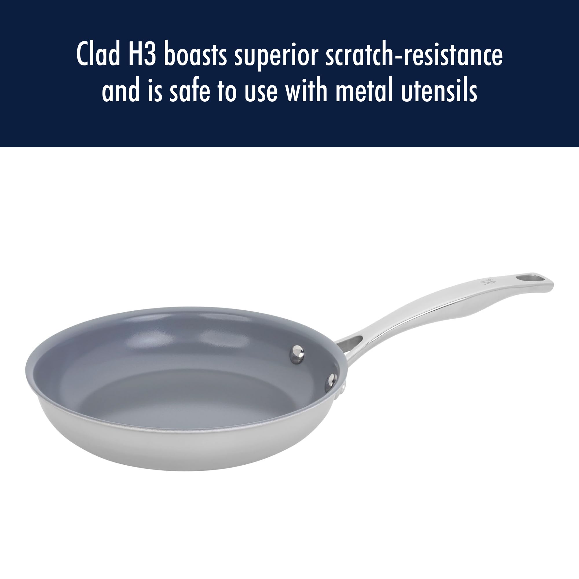 henckels-clad-h3-2-piece-stainless-steel-ceramic-nonstick-fry-pan-set-10-12 image 6