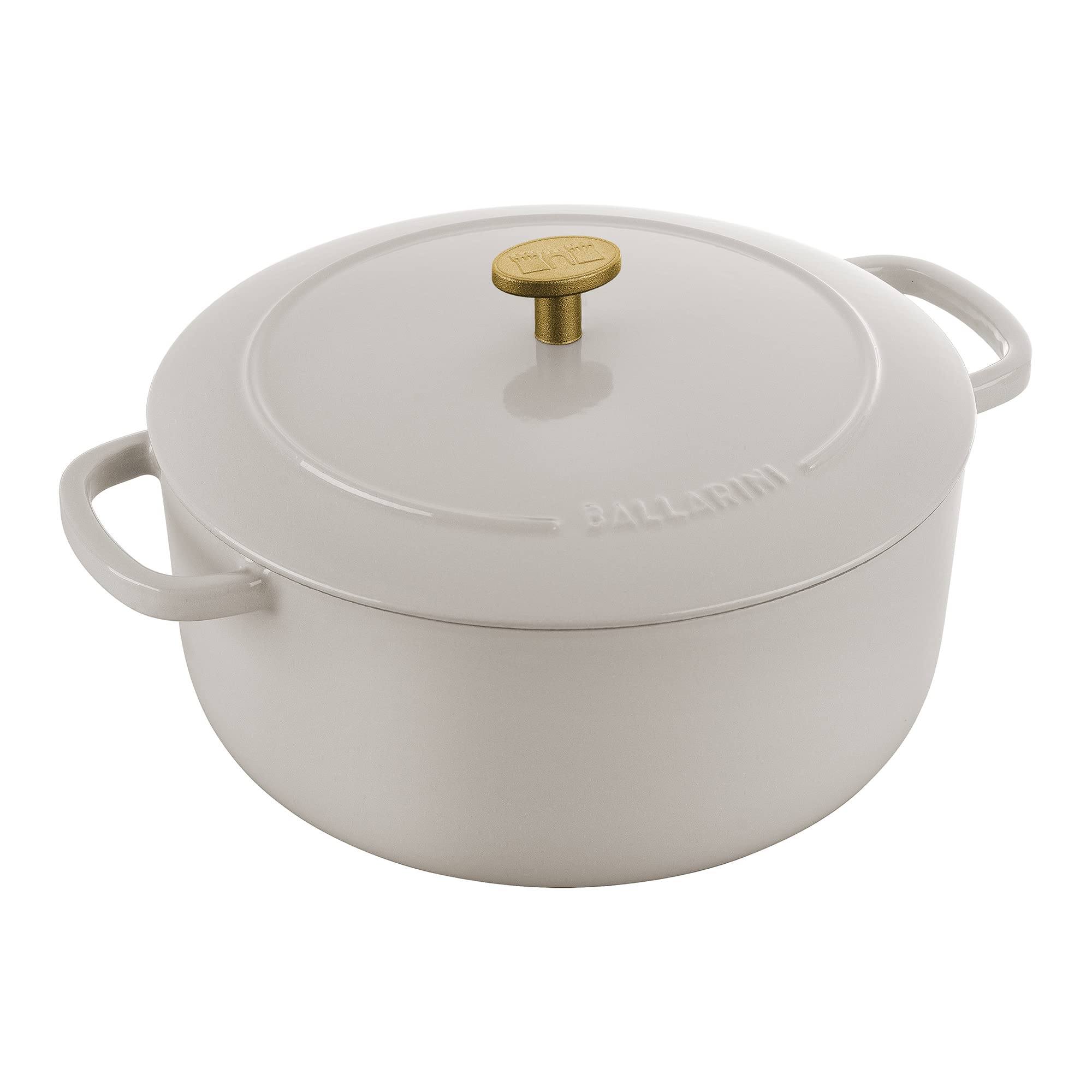 ballarini-bellamonte-cast-iron-dutch-oven-with-lid-4-25qt-crema-white-enameled-c image 1