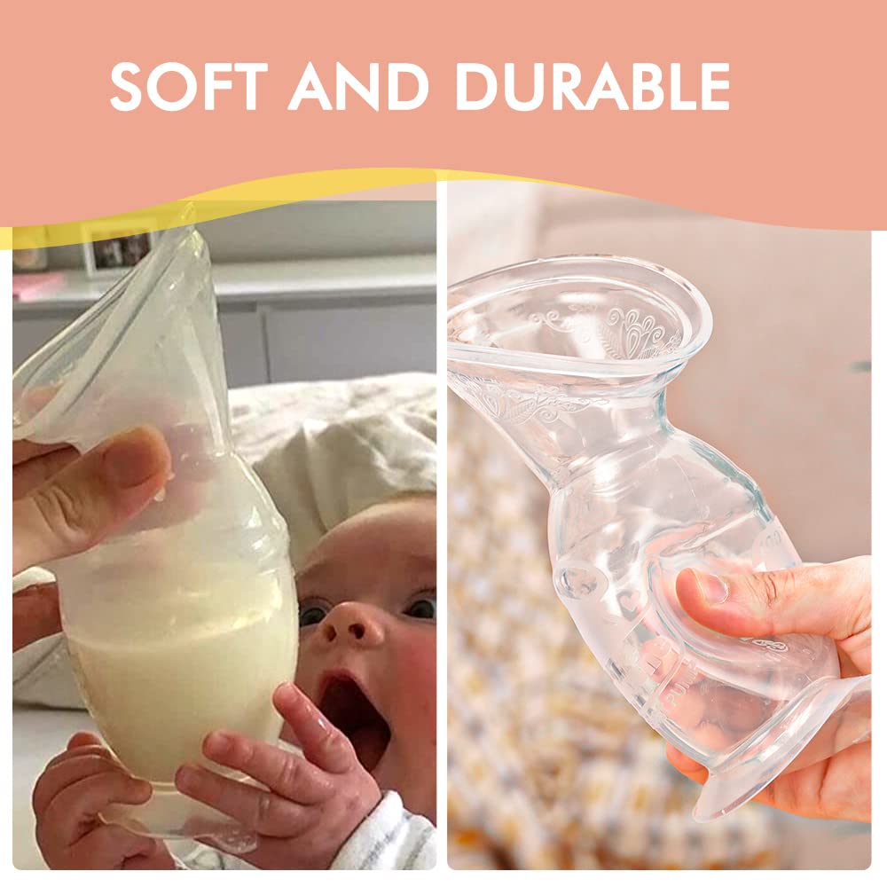 haakaa-manual-breast-pump-150ml-with-flower-stopper-silicone-lid-strap-set-100-f image 5