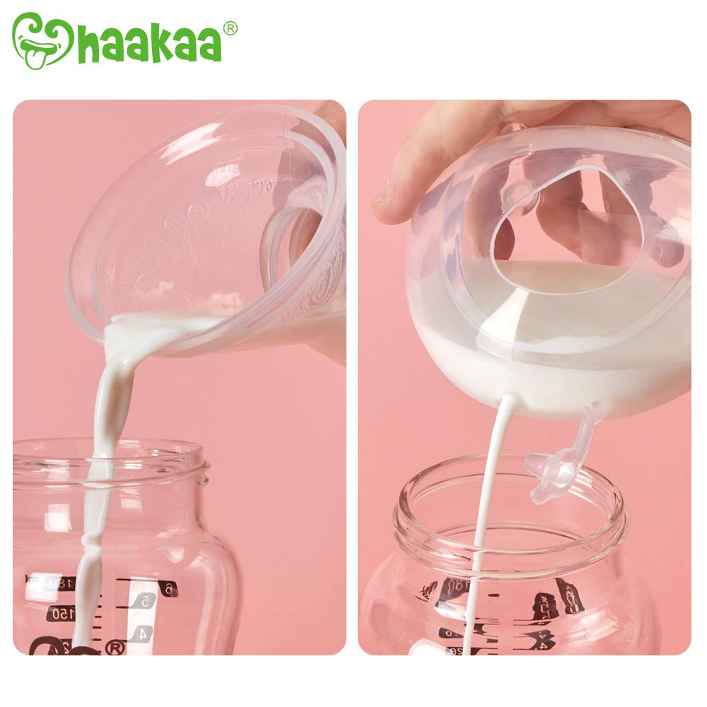 haakaa-gen-2-4oz-100ml-manual-breast-pump-with-suction-base-breast-shells-combo image 6