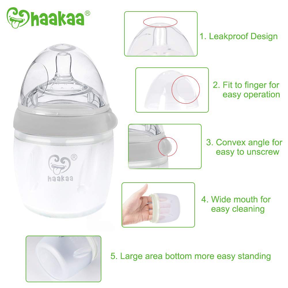 haakaa-gen-3-manual-breast-pump-milk-collector-5-4oz-160ml-multi-functional-feed image 6