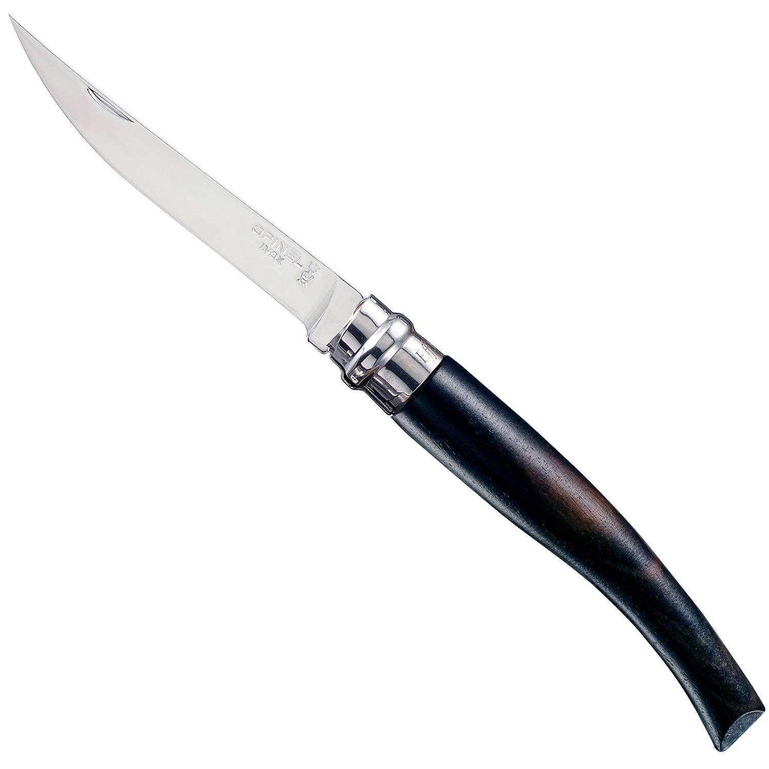 opinel-slim-line-10-ebony-pocket-knife-with-virobloc-safety-ring image 1