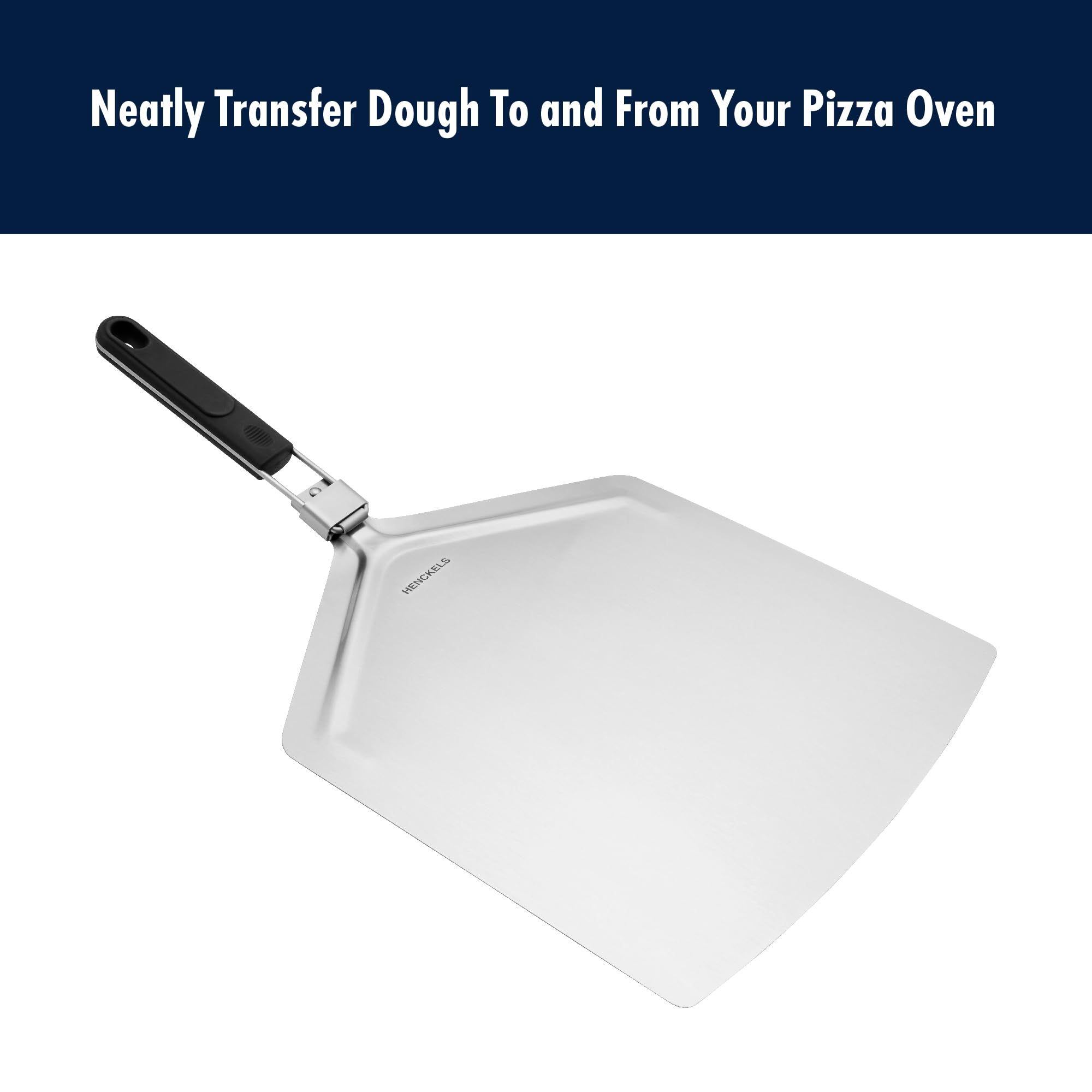henckels-bbq-stainless-steel-pizza-peel-foldable-long-handle-pizza-turner-for-ou image 2