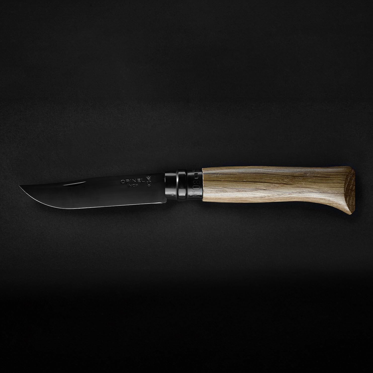 opinel-no-08-stainless-steel-folding-pocket-knife-black-oak-handle-virobloc-safe image 3