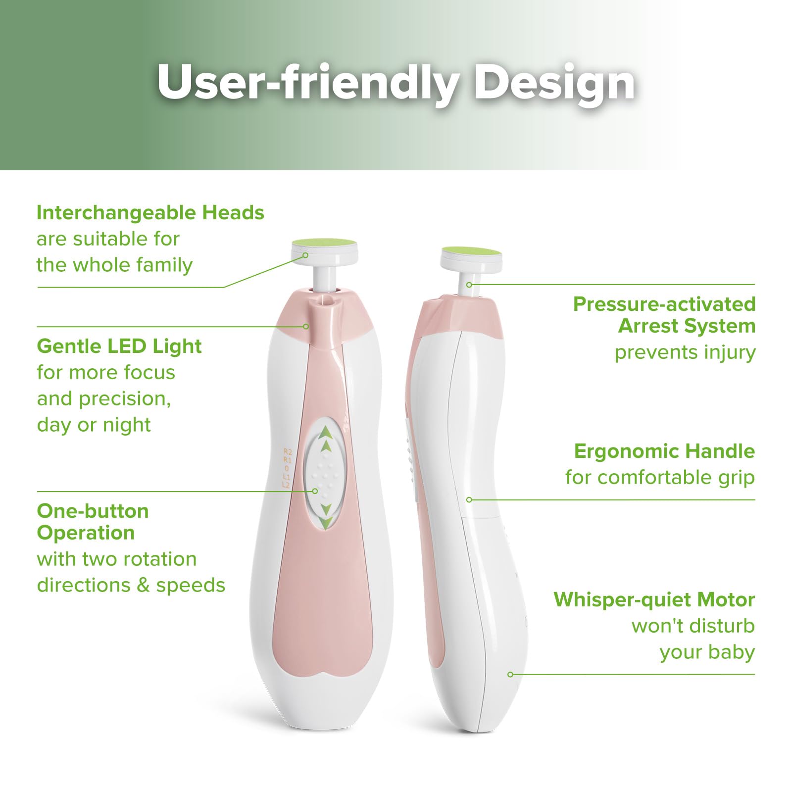 haakaa-baby-nail-trimmer-electric-safe-nail-file-manicure-kit-with-6-grinding-he image 4