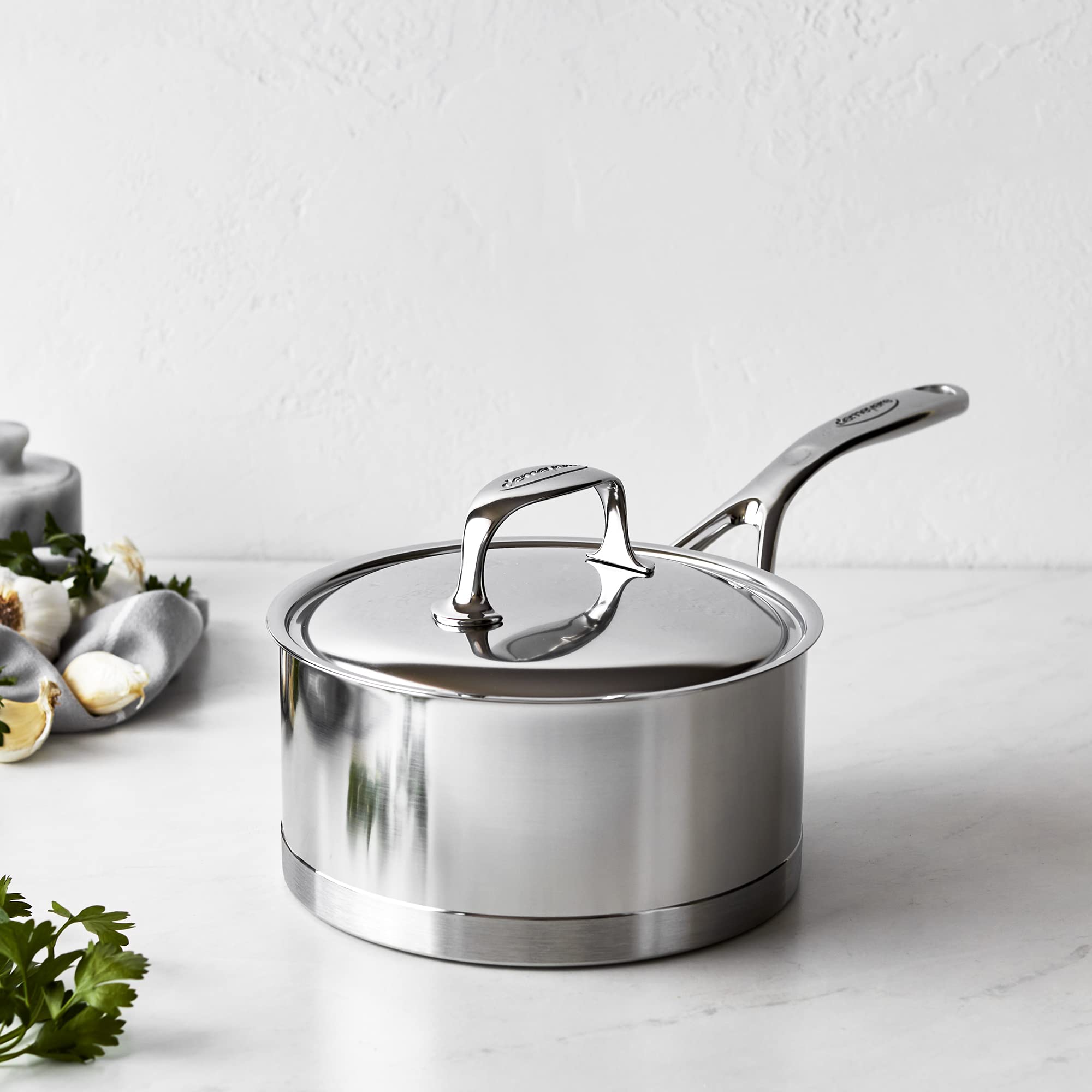 demeyere-atlantis-2-3-qt-stainless-steel-saucepan-7-ply-silvinox-finish-inductio image 2