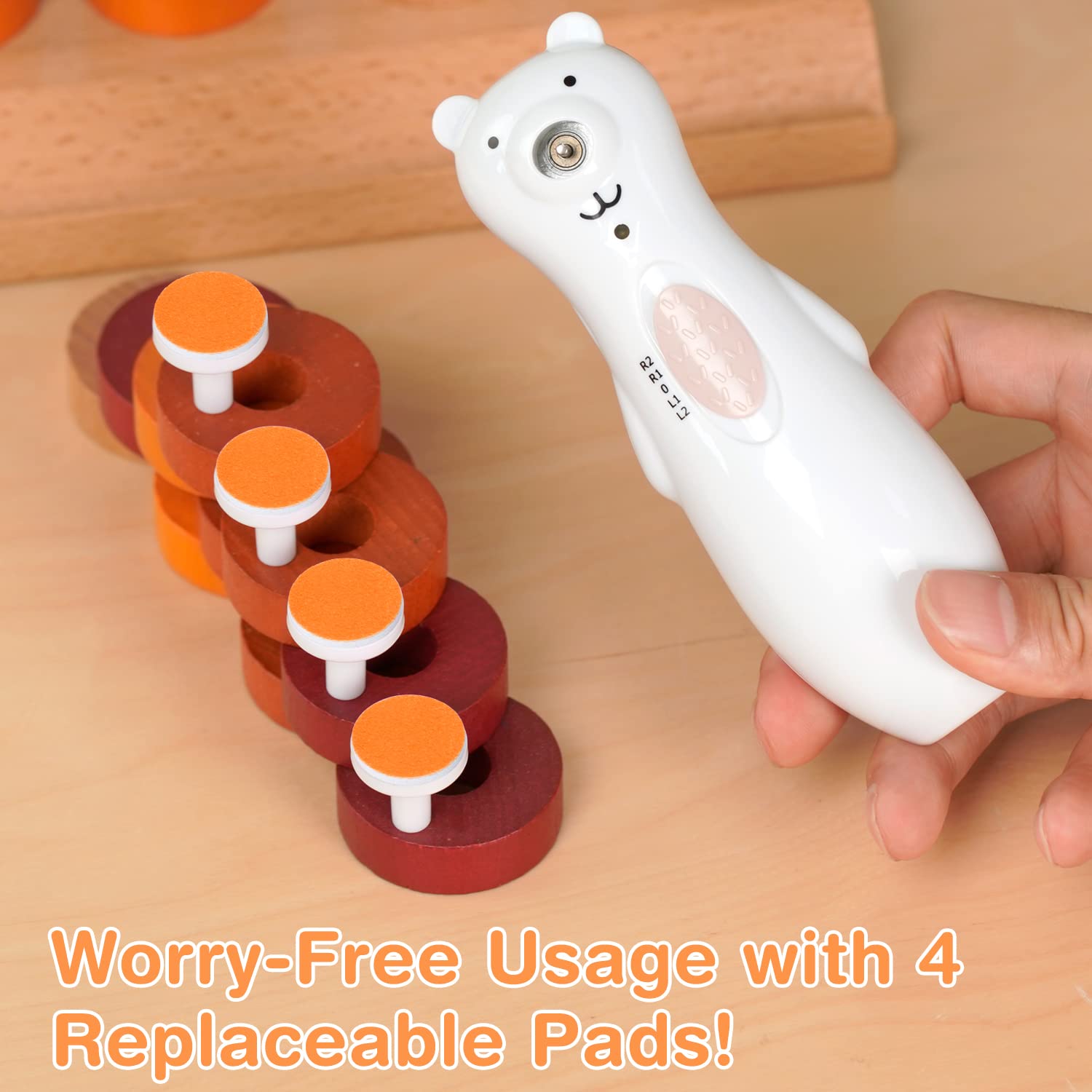 haakaa-electric-nail-trimmer-replacement-pads-4-pack-for-standard-baby-nail-file image 6