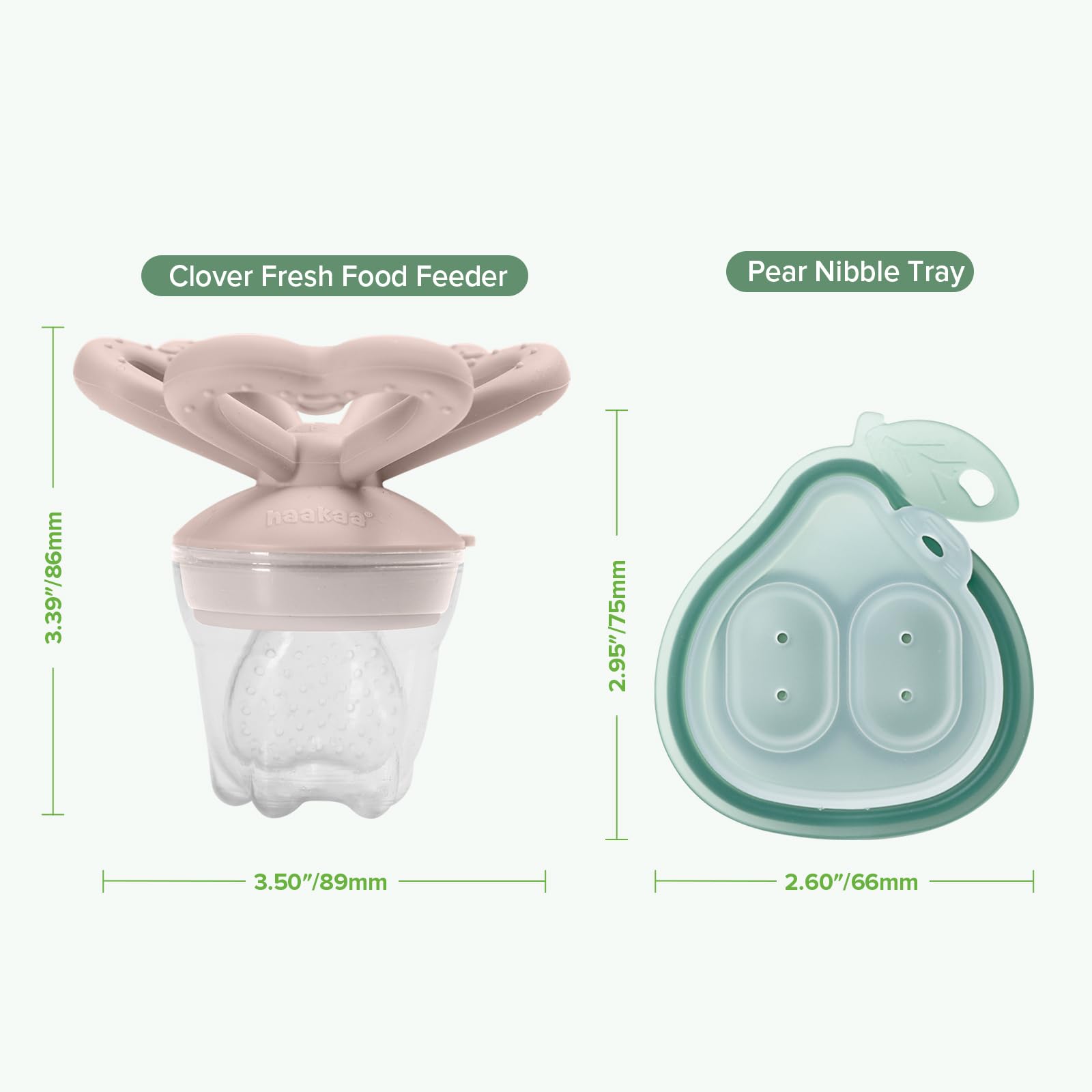 haakaa-clover-baby-fruit-feeder-teether-mini-freezer-nibble-tray-bpa-free-silico image 7