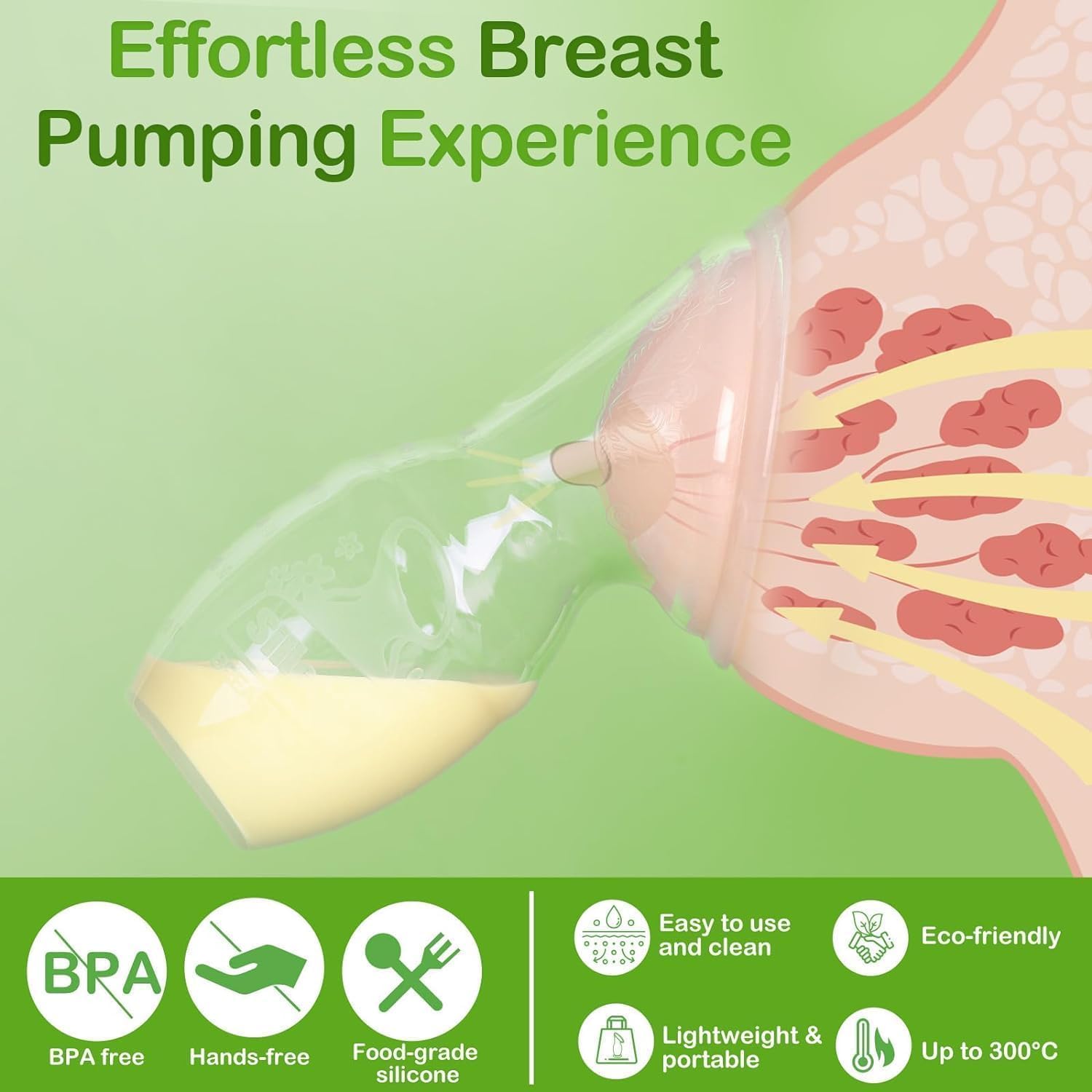 haakaa-manual-breast-pump-shell-wearable-milk-collector-combo-food-grade-silicon image 3