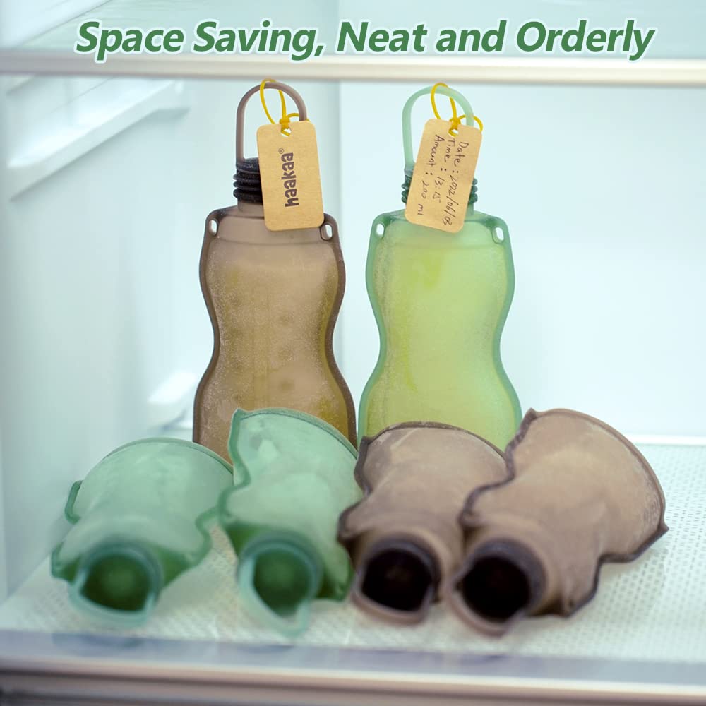 haakaa-silicone-breast-milk-storage-bags-9oz-260ml-reusable-leakproof-bpa-free-d image 5
