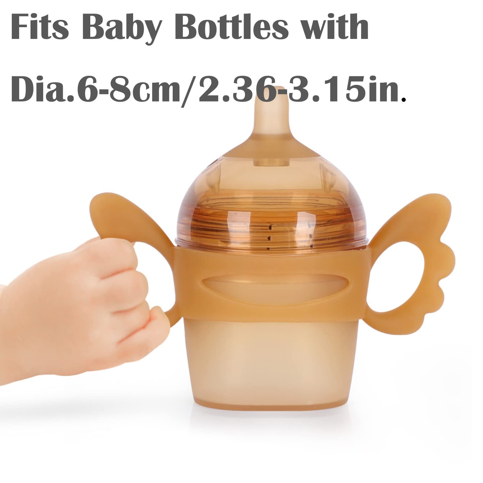 haakaa-gen-3-glass-bottle-handle-angel-wings-silicone-wide-neck-grip-for-0m-ambe image 4