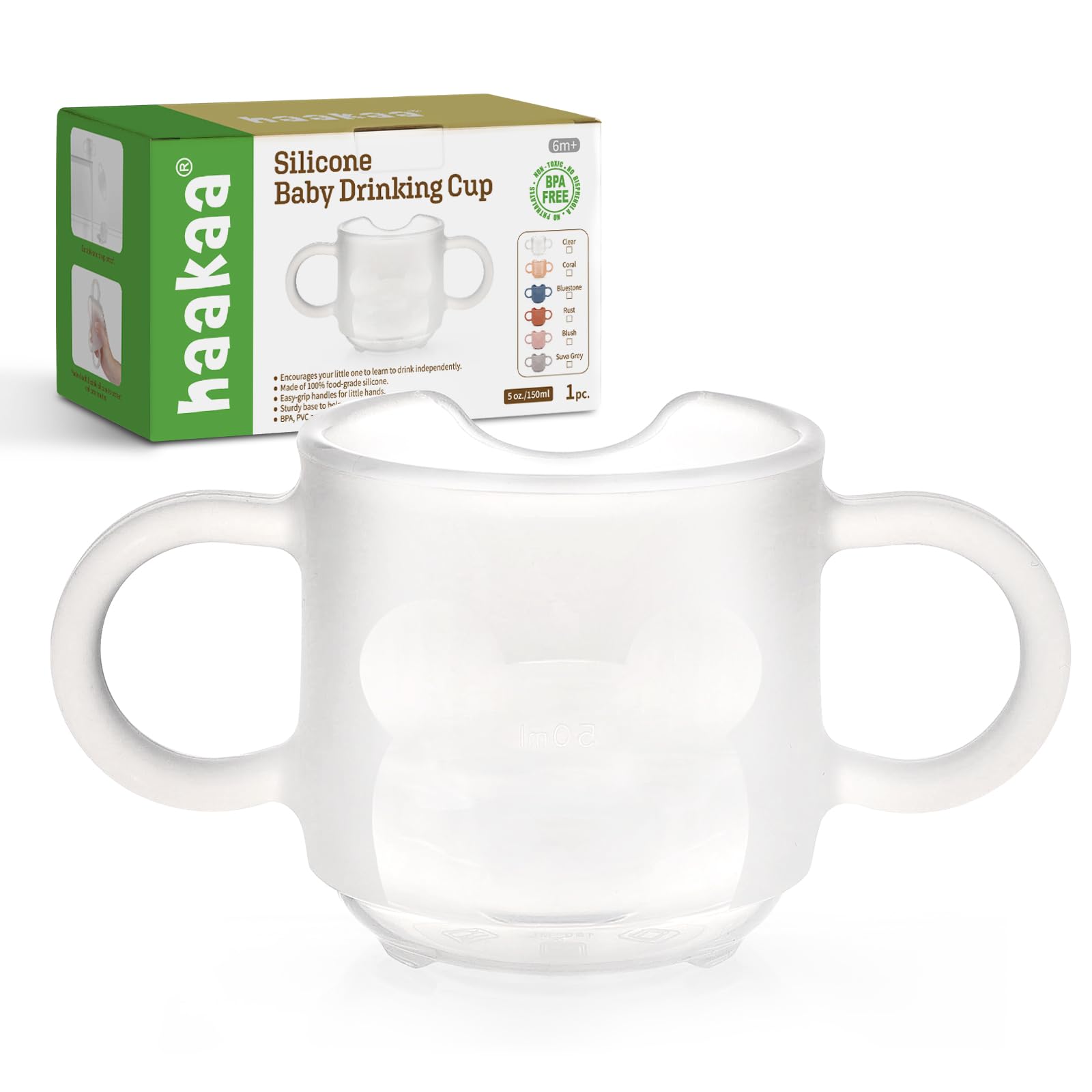 haakaa-silicone-toddler-cup-bpa-free-drop-proof-training-cup-for-baby-6-months-5 image 1