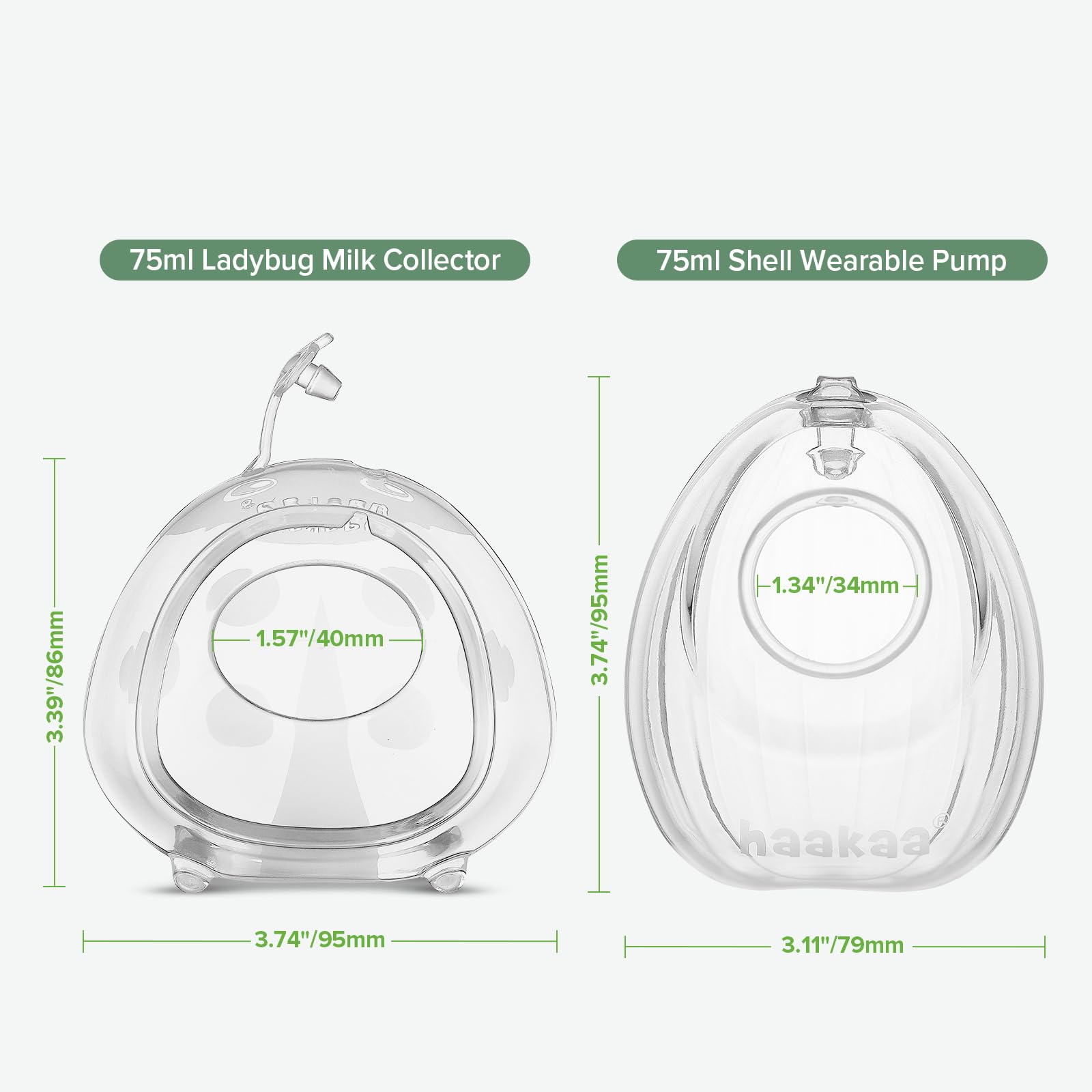 haakaa-milk-collector-set-shell-pump-ladybug-combo-hands-free-wearable-breast-pu image 8