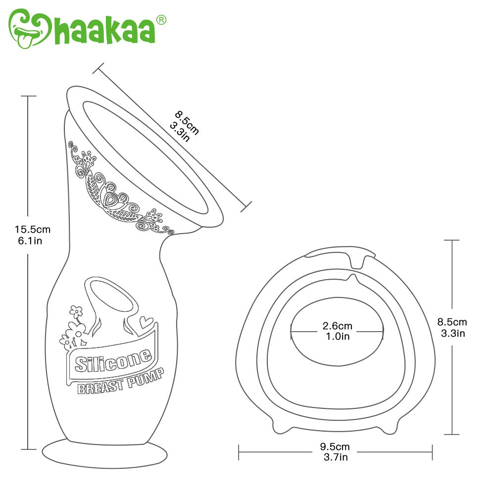 haakaa-gen-2-4oz-100ml-manual-breast-pump-with-suction-base-breast-shells-combo image 8