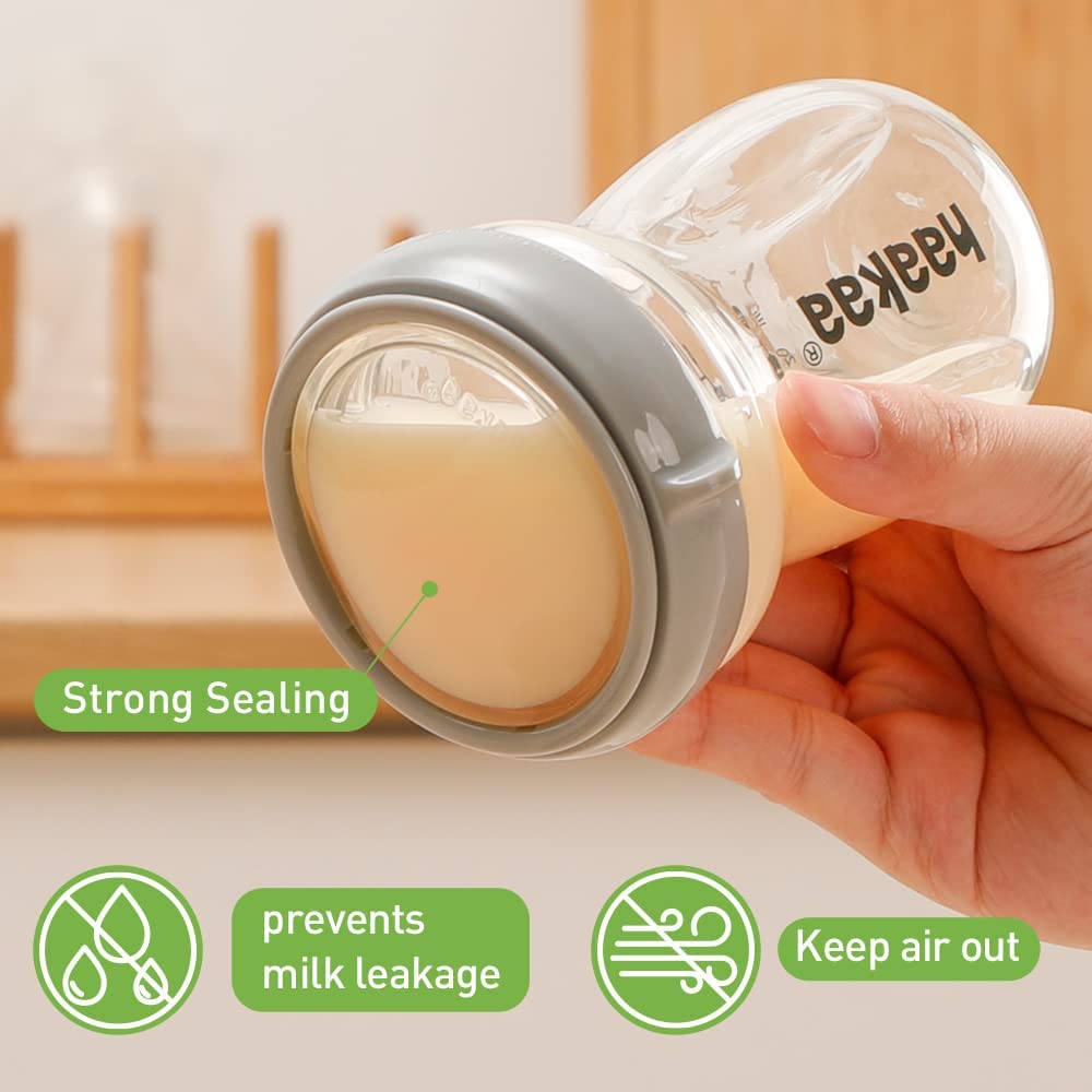 haakaa-glass-baby-food-storage-jar-6-3oz-180ml-with-airtight-lid-grey-1-pc image 4